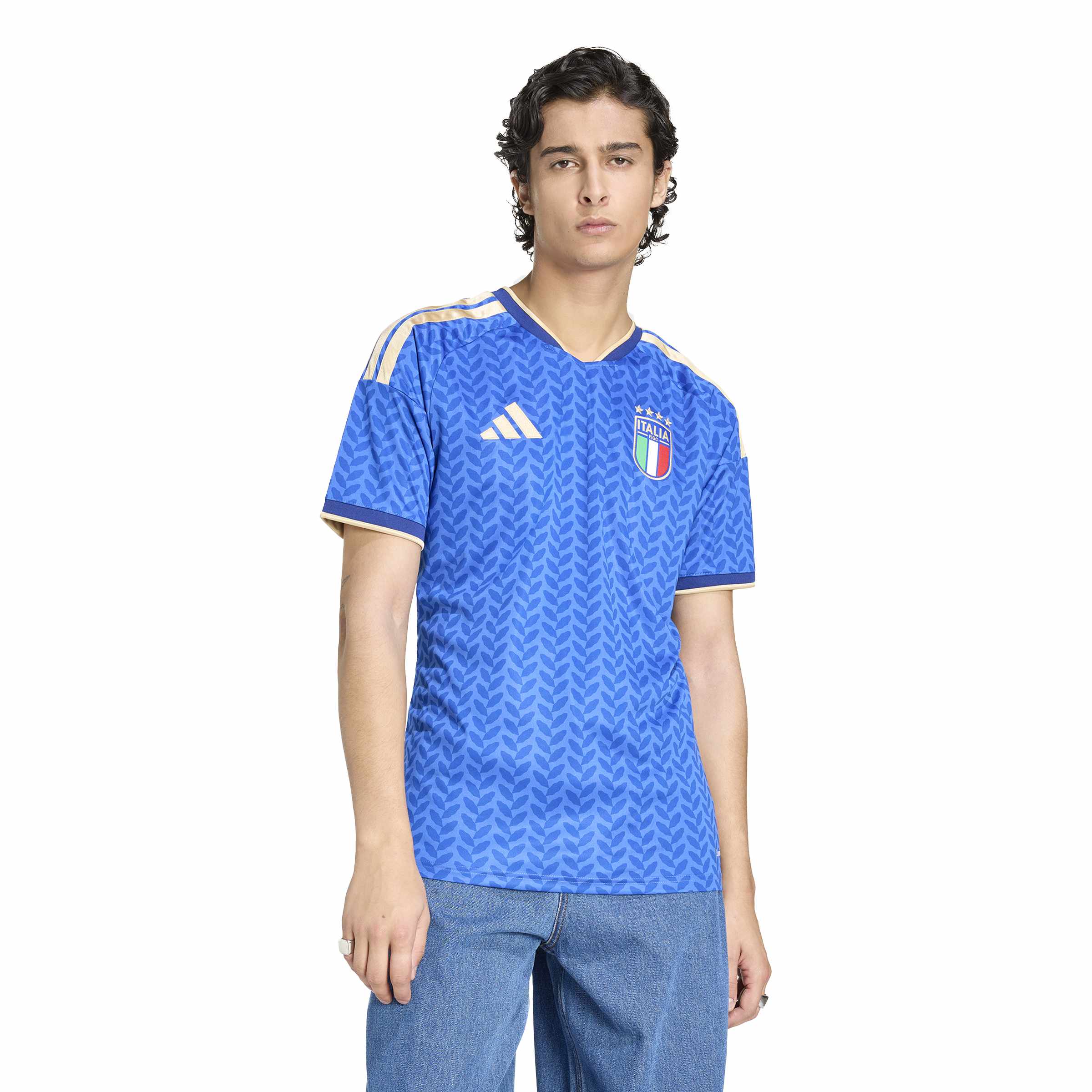 Italy National Team FIFA Adidas Men's Blue 2025/26 Replica Home Jersey