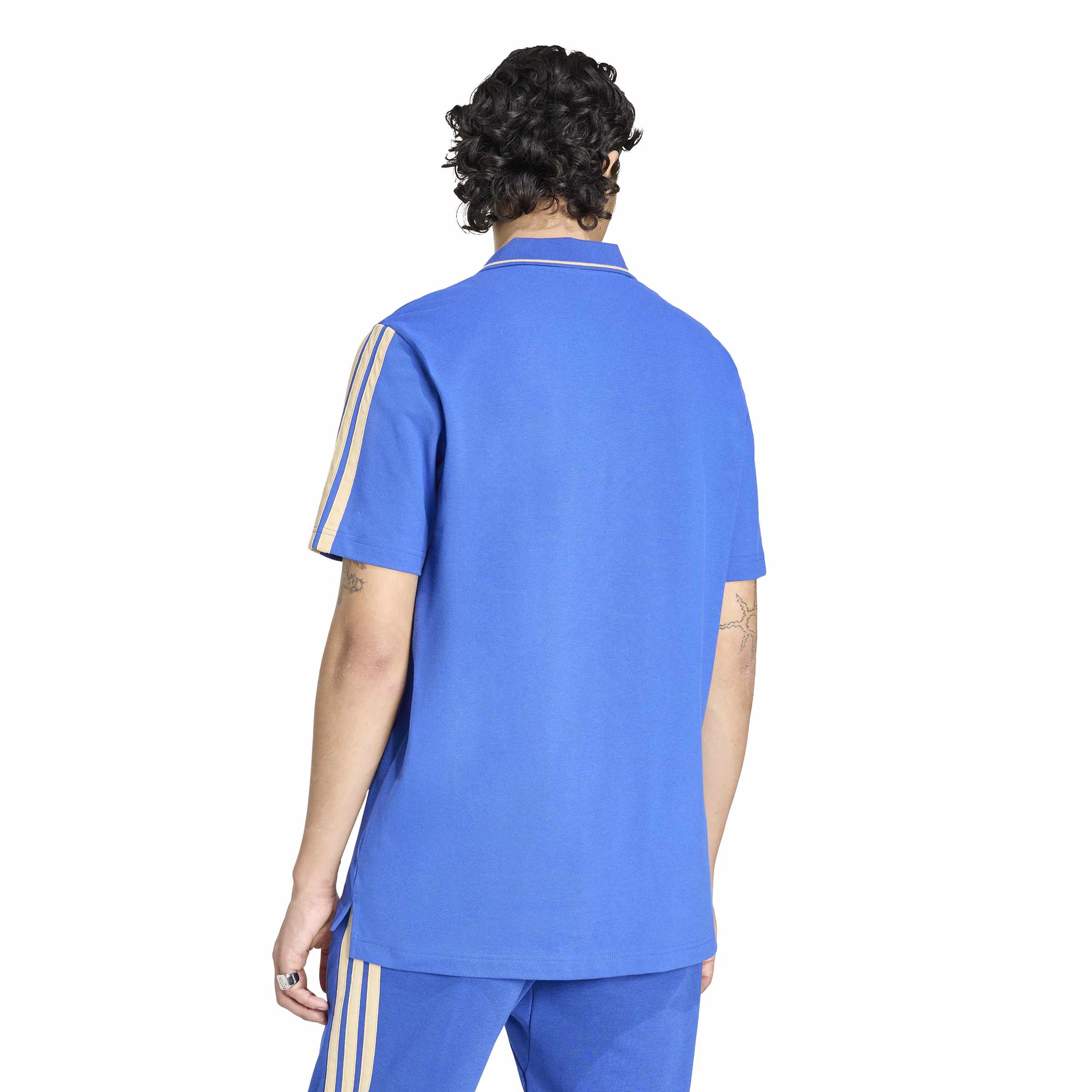 Italy National Team FIFA Adidas Men's Blue DNA Polo T-Shirt