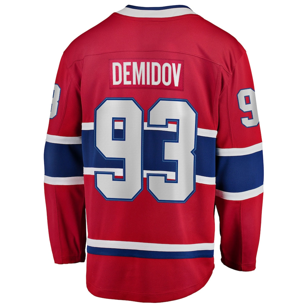 Ivan Demidov Montreal Canadiens NHL Fanatics Branded Men's Red Breakaway Jersey