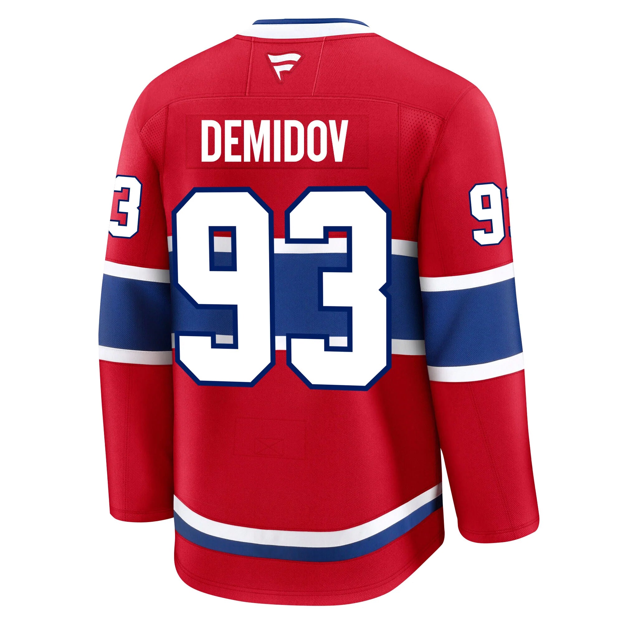 Maillot de marque Ivan Demidov des Canadiens de Montréal pour homme, rouge, cousu professionnellement