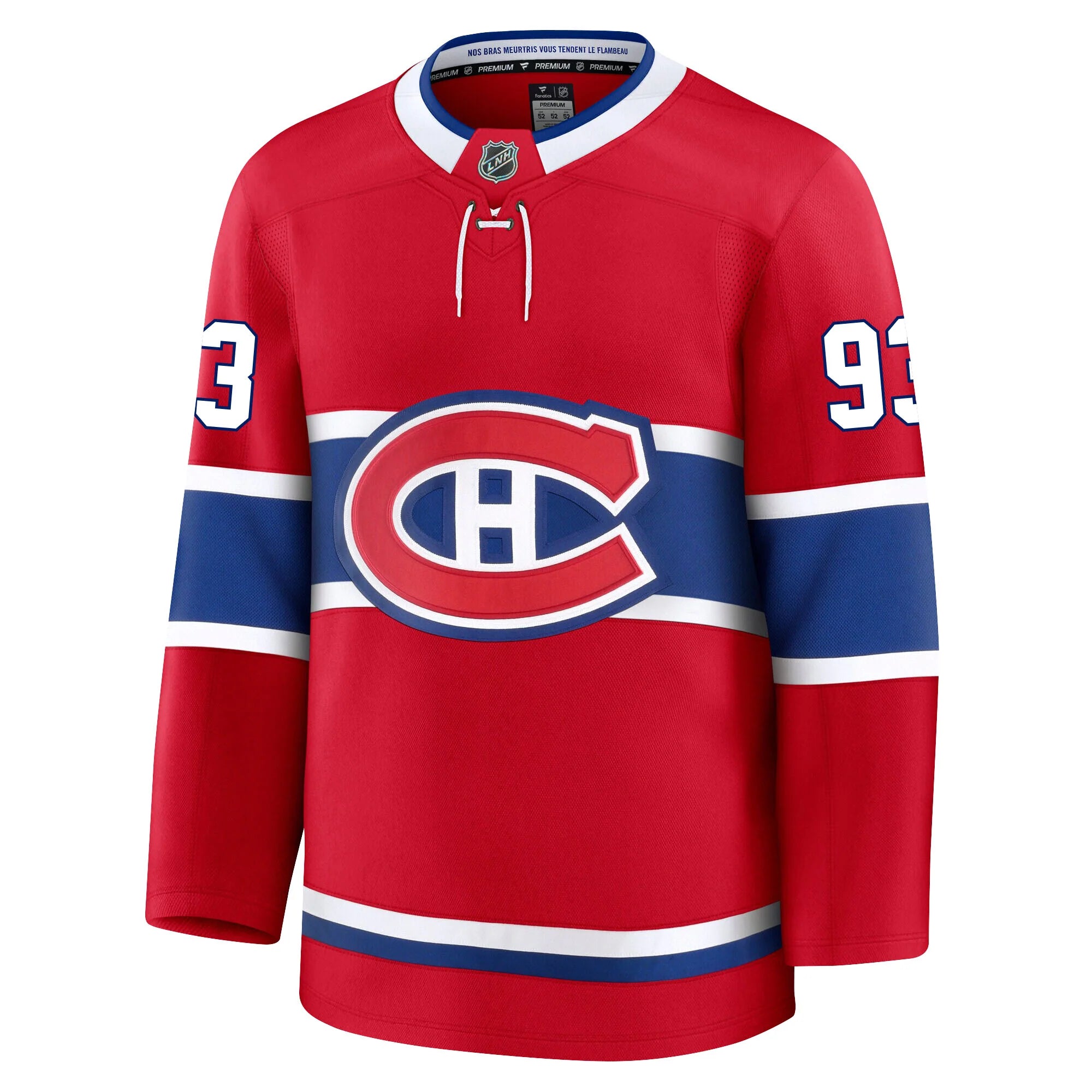 Maillot de marque Ivan Demidov des Canadiens de Montréal pour homme, rouge, cousu professionnellement