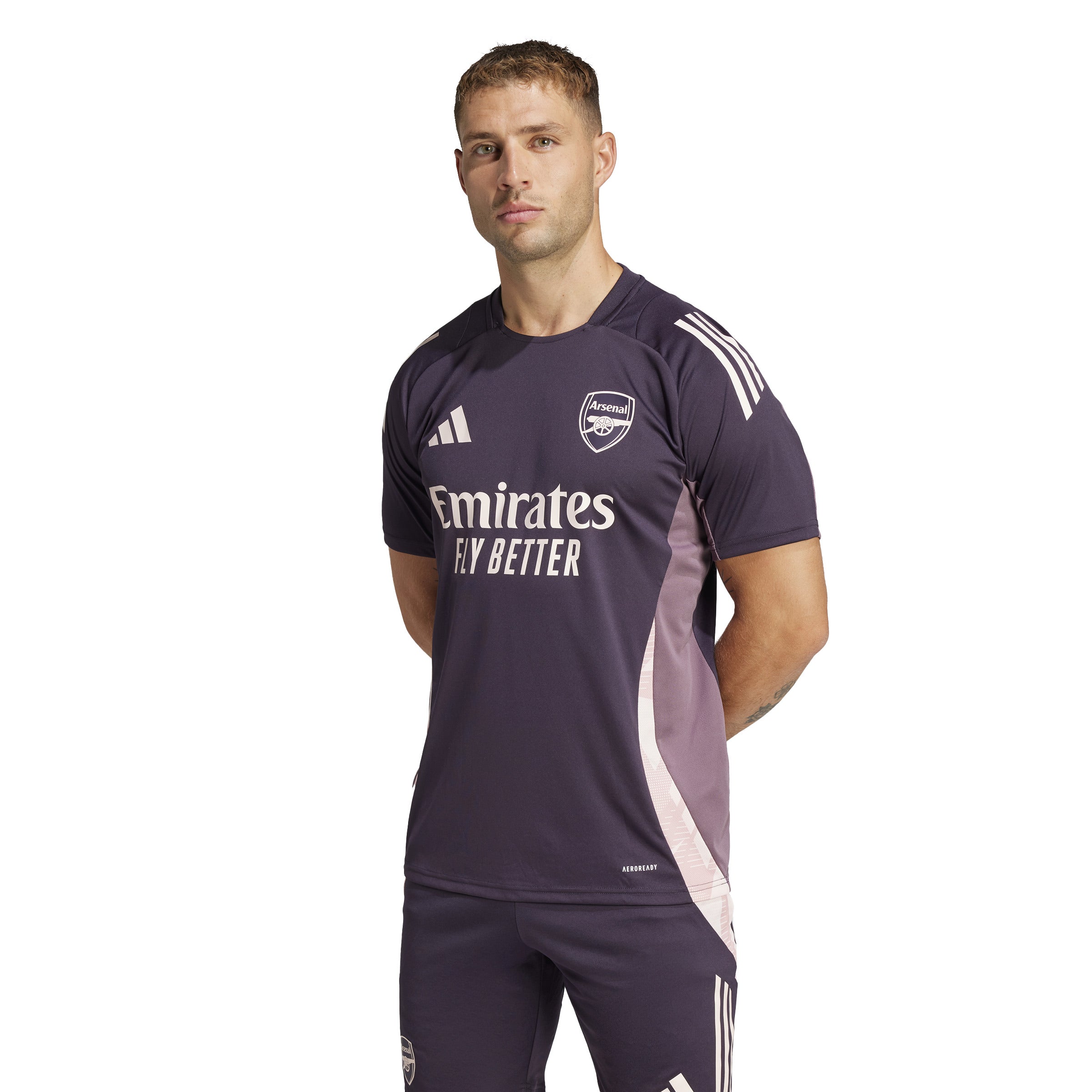 Maillot d'entraînement Arsenal FC EPL Adidas pour homme violet 2025