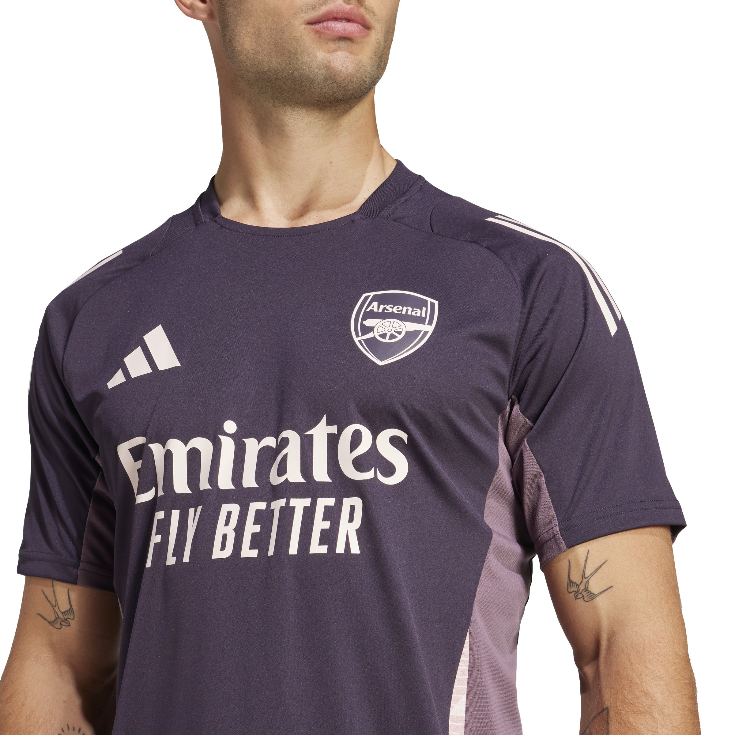 Maillot d'entraînement Arsenal FC EPL Adidas pour homme violet 2025