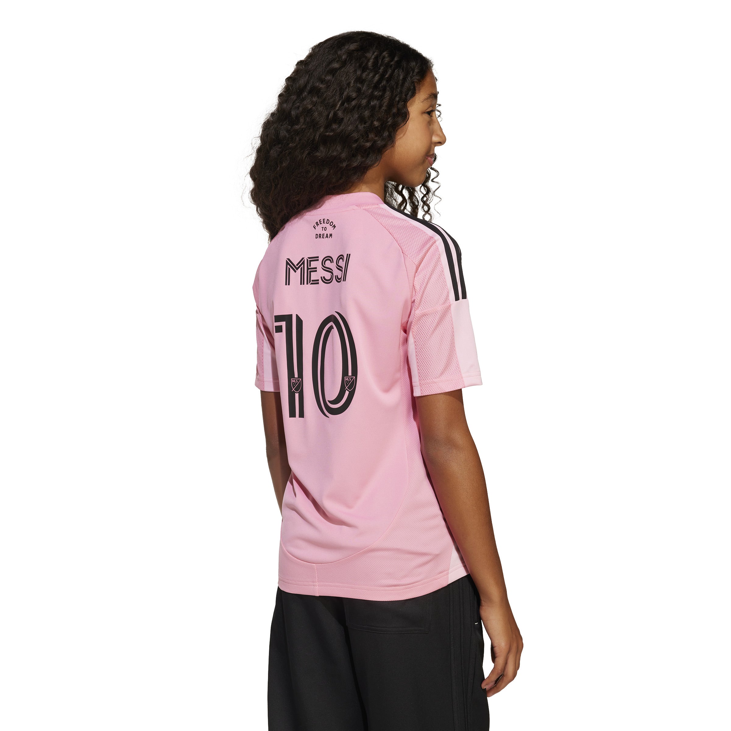 Lionel Messi Inter Miami FC MLS Adidas Youth Pink 2025 Replica Jersey