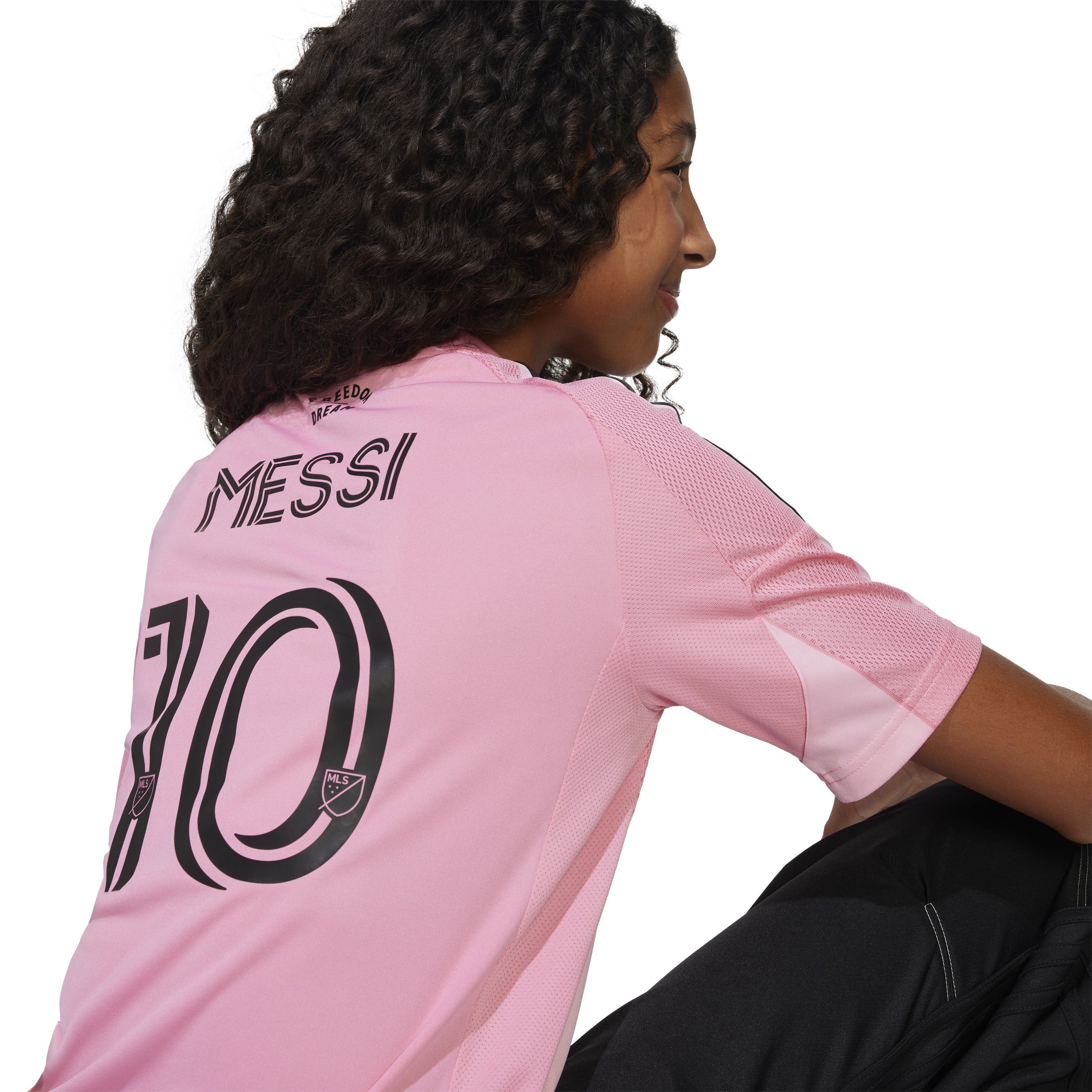 Lionel Messi Inter Miami FC MLS Adidas Youth Pink 2025 Replica Jersey