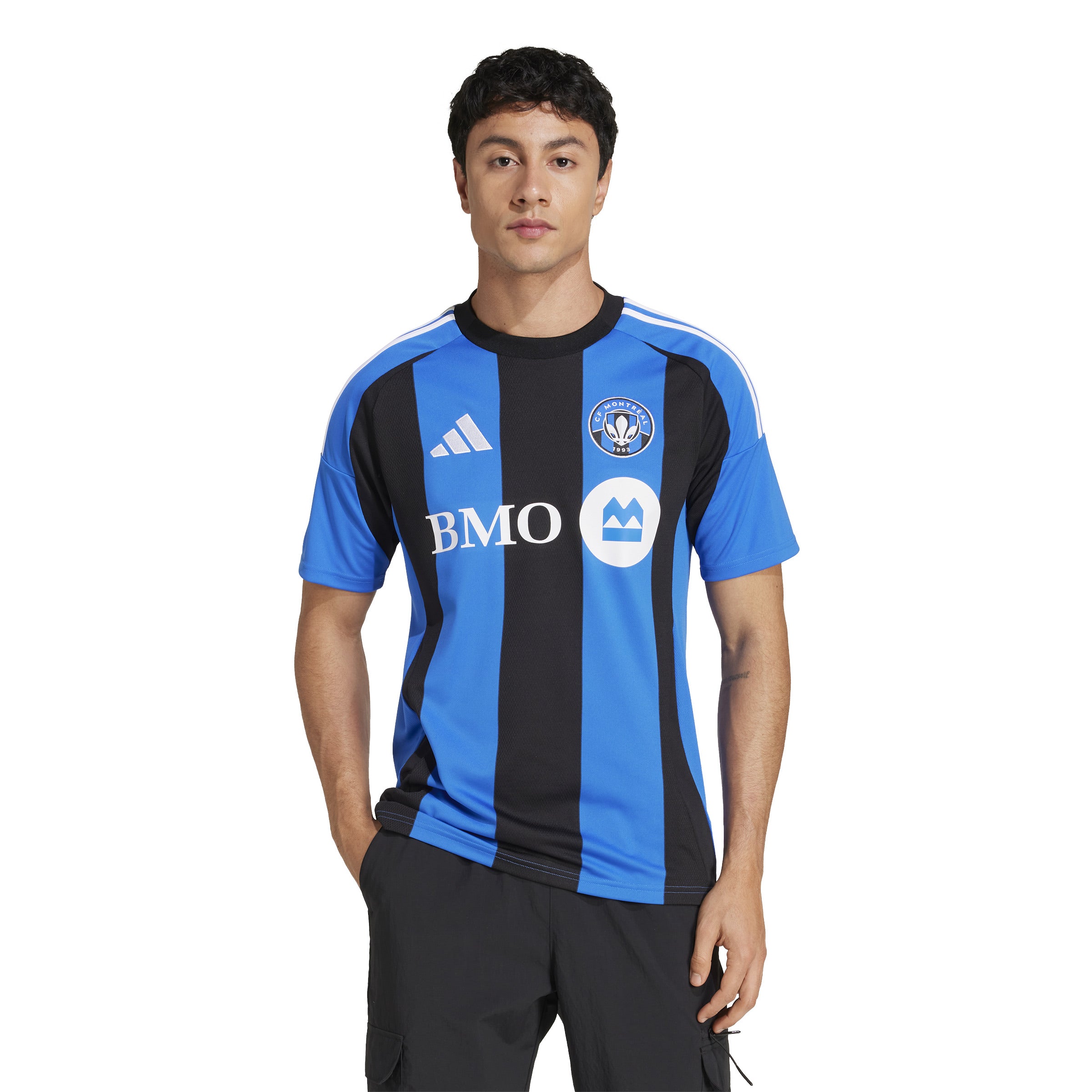 Maillot réplique à domicile 2025 CF Montréal MLS Adidas bleu noir pour homme