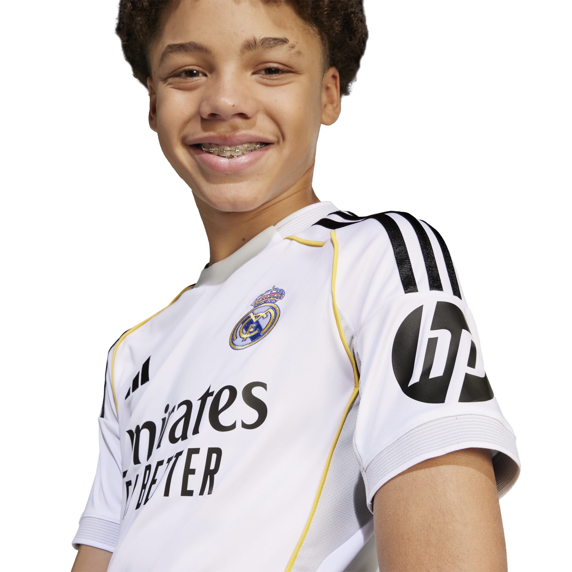 Maillot Real Madrid La Liga Adidas Jeunesse Blanc 2025/26 Réplique Domicile