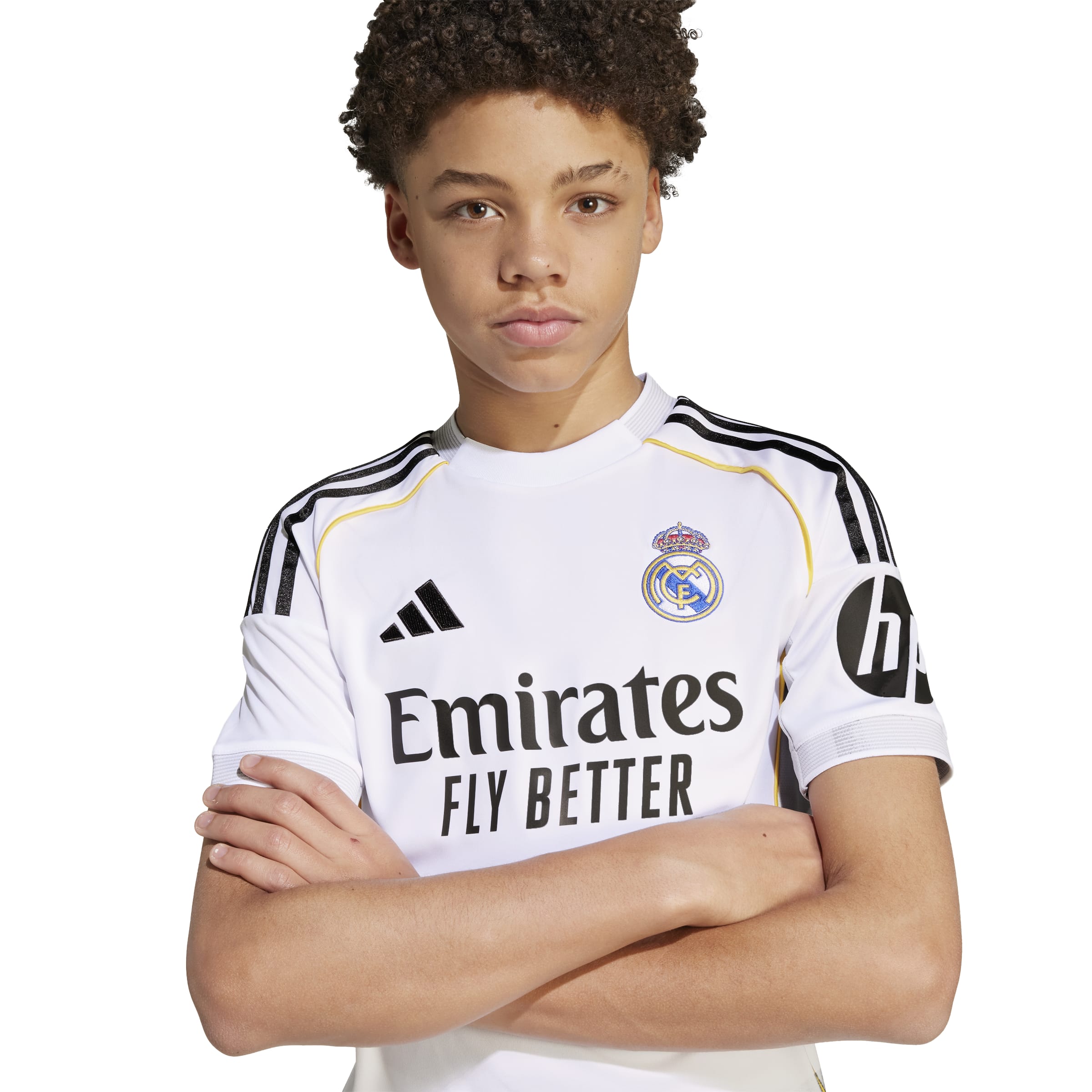 Maillot Real Madrid La Liga Adidas Jeunesse Blanc 2025/26 Réplique Domicile