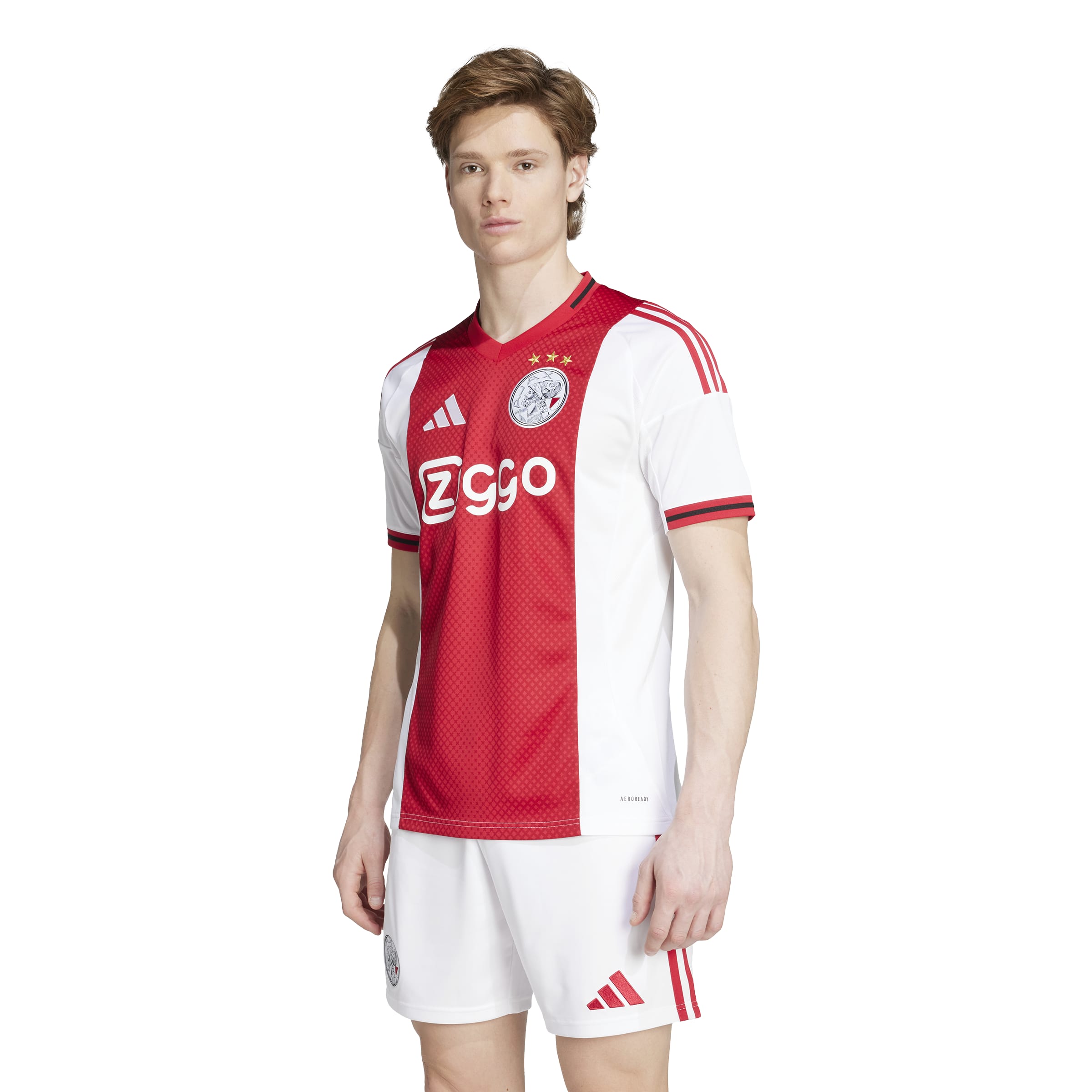Ajax Eredivisie Adidas Men's Red 2025/26 Home Replica Jersey