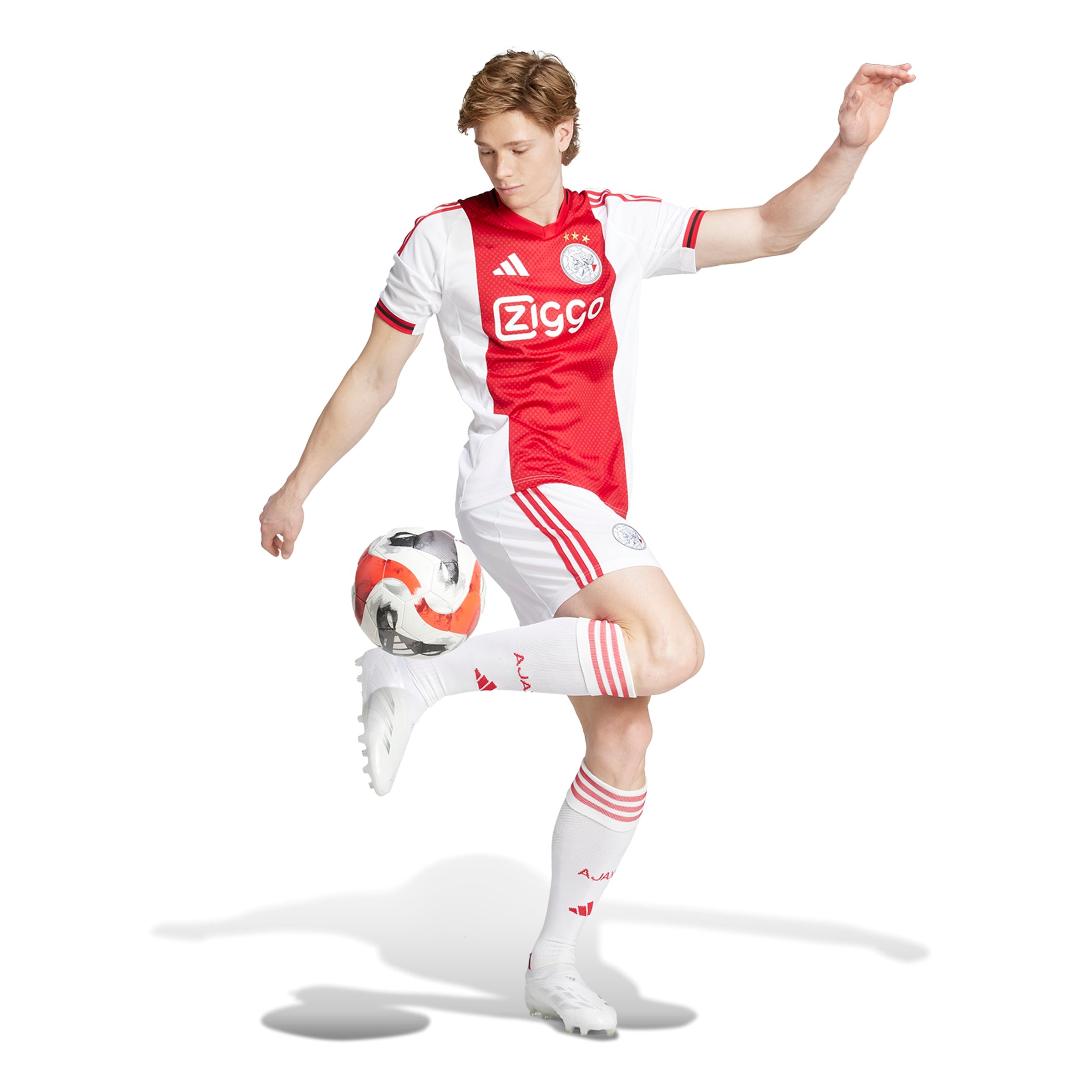 Ajax Eredivisie Adidas Men's Red 2025/26 Home Replica Jersey
