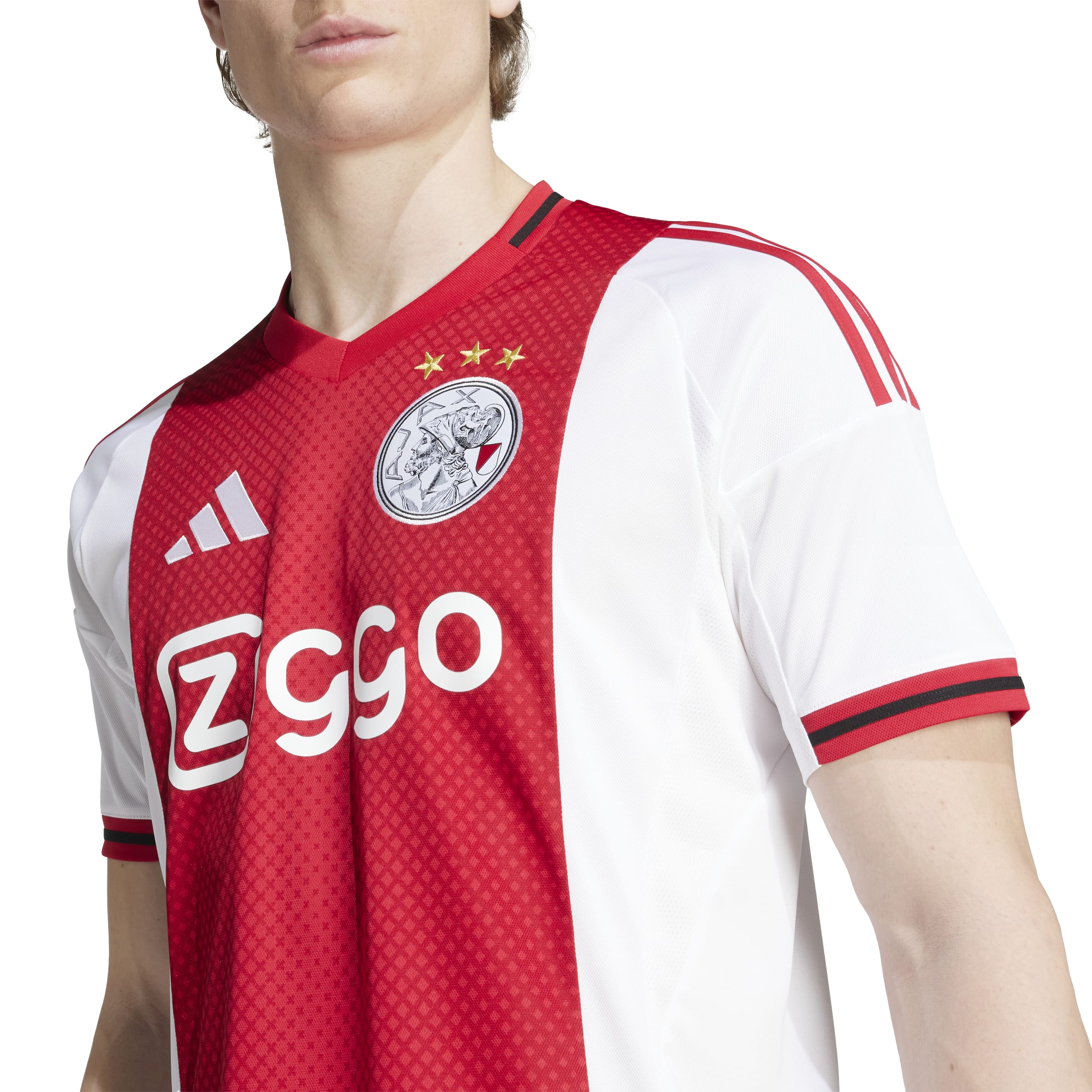 Ajax Eredivisie Adidas Men's Red 2025/26 Home Replica Jersey