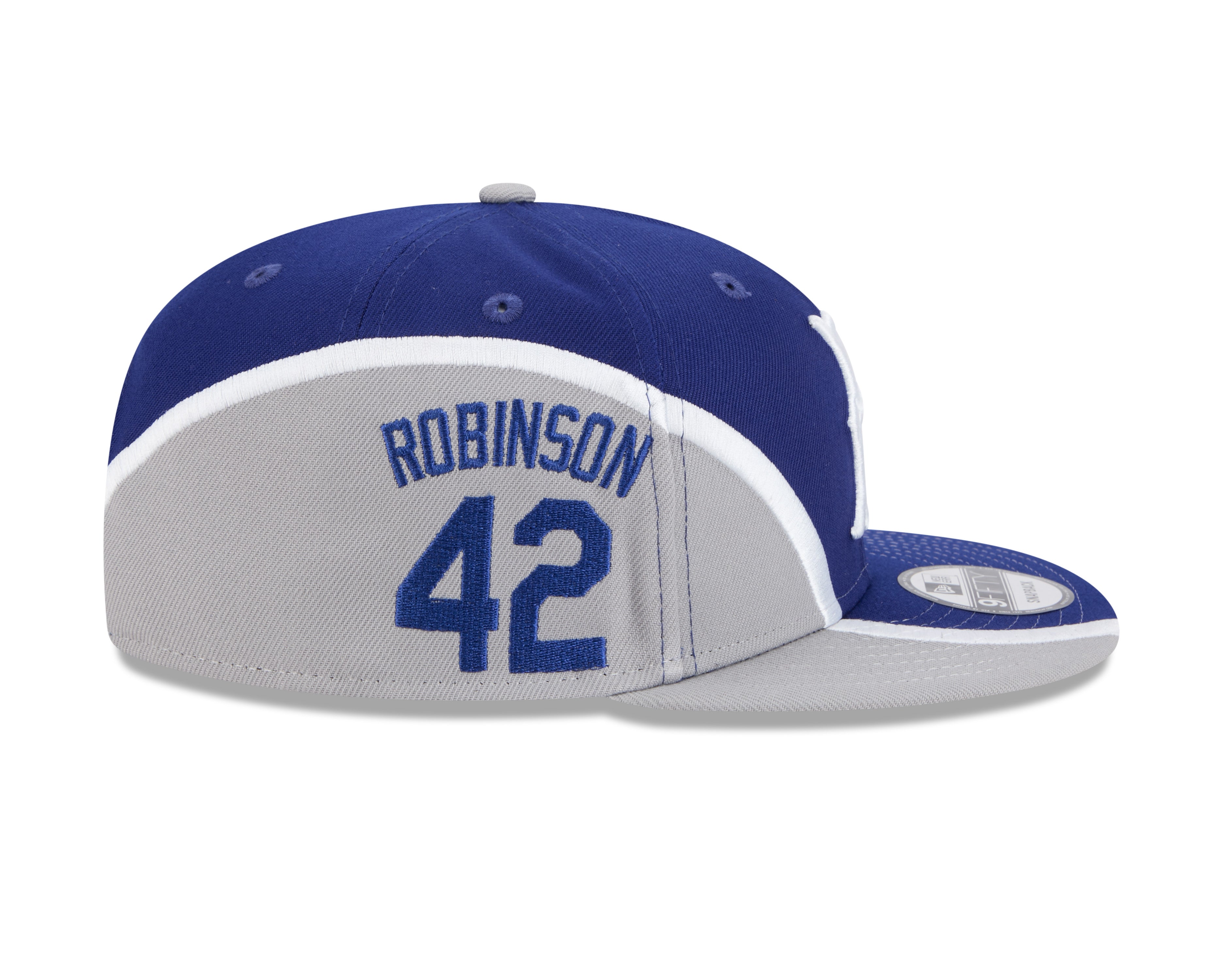 Jackie Robinson Brooklyn Dodgers MLB New Era Men's Navy/Grey 9Fifty Name & Number Snapback