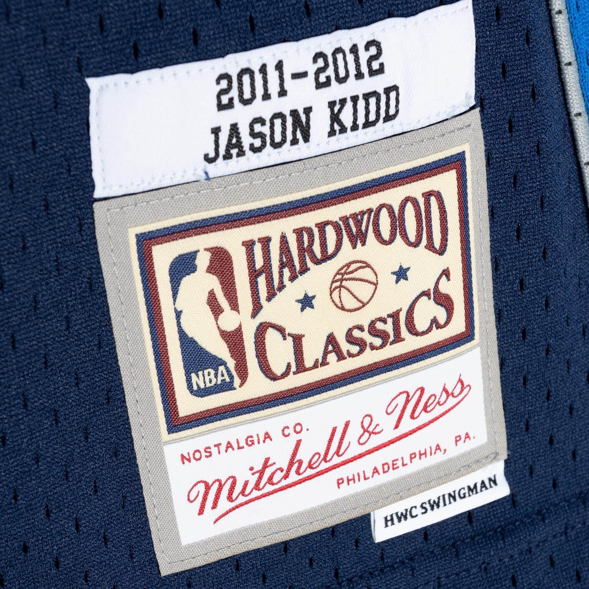 Jason Kidd Dallas Mavericks NBA Mitchell & Ness Homme Bleu Marine 2011-12 Hardwood Classics Swingman Maillot