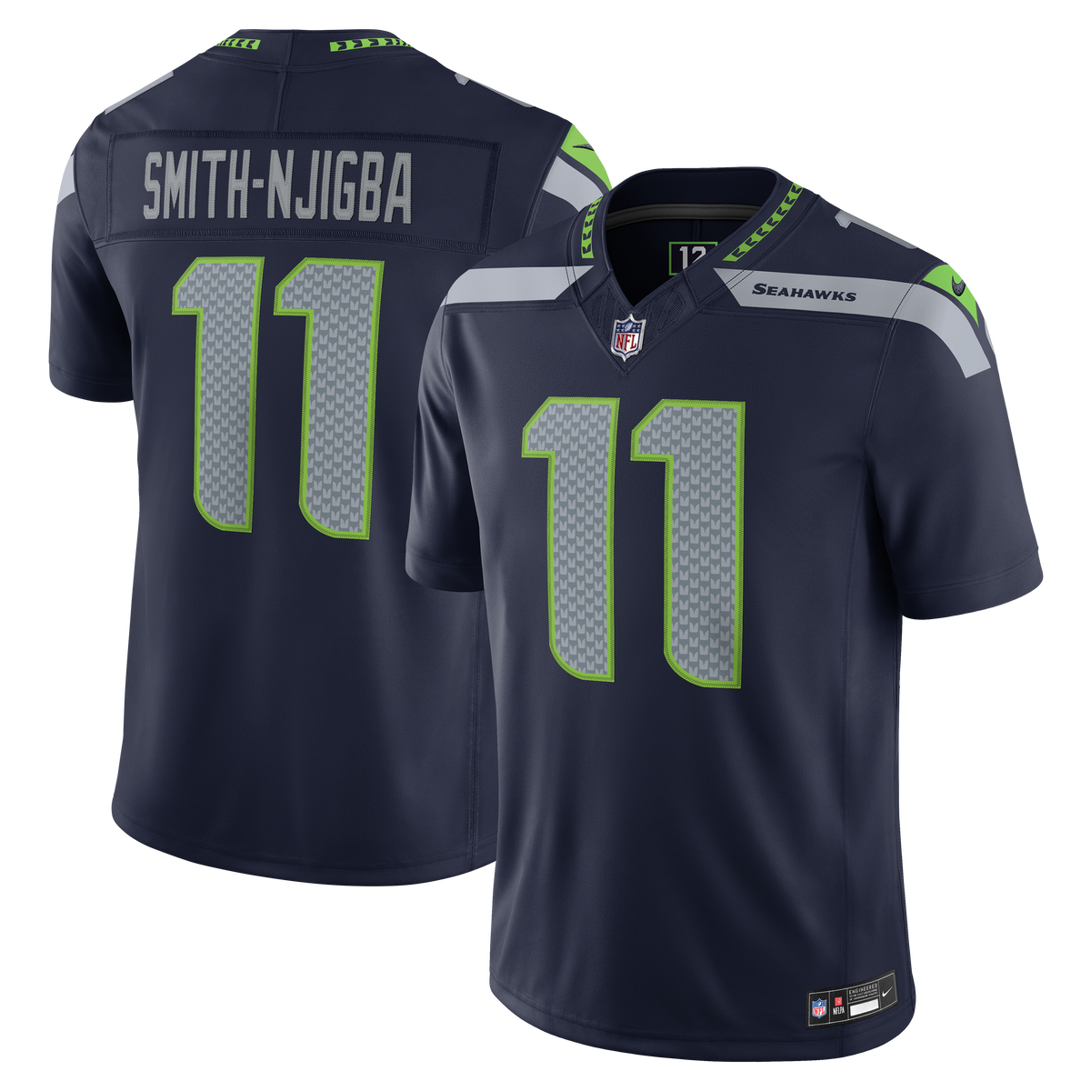 Jaxon Smith-Njigba Seattle Seahawks NFL Nike Men's Purple Vapor F.U.S.E. Limited Player Sewn Jersey