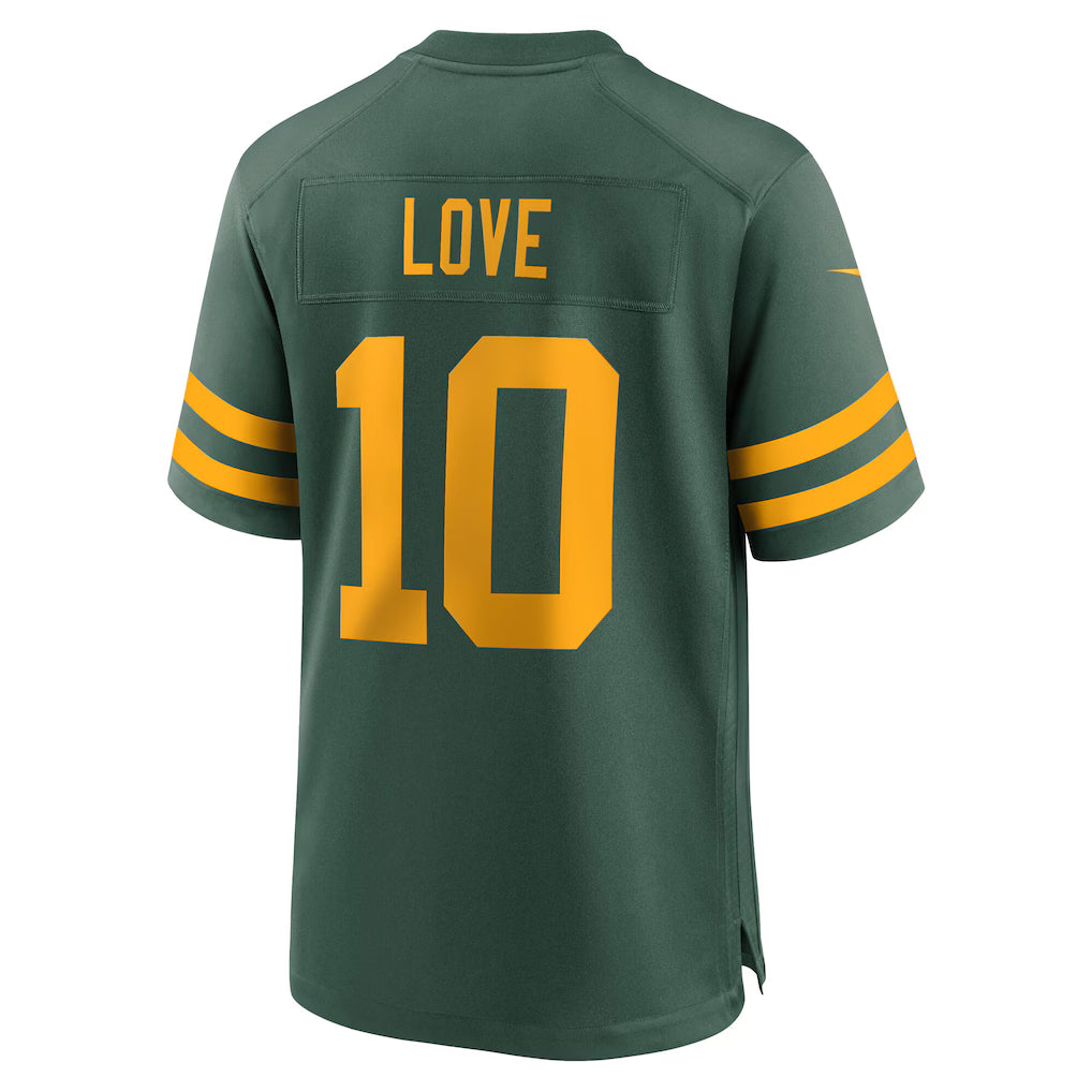 Jordan Love Green Bay Packers NFL Nike Men's Green Alternate Game Jersey