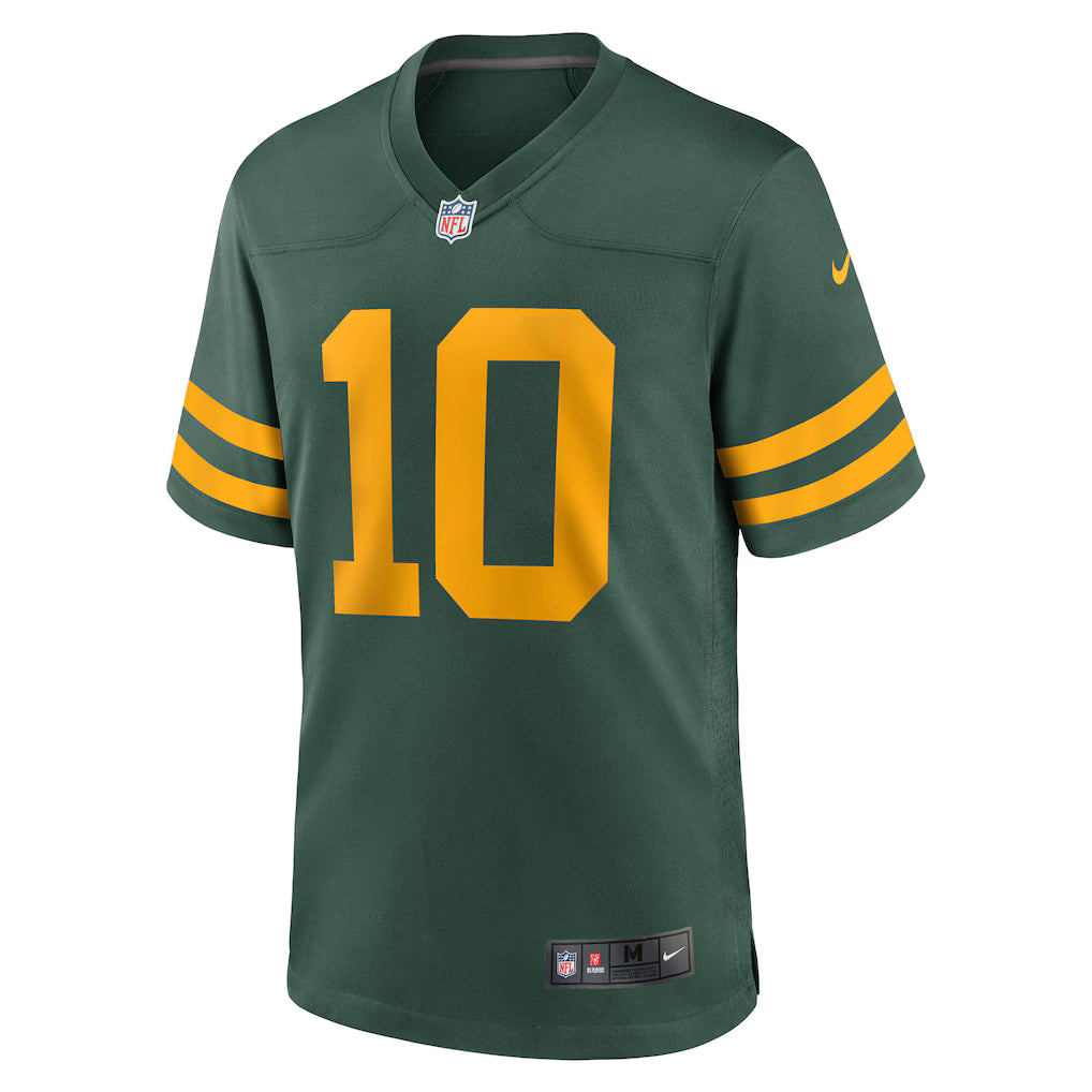 Jordan Love Green Bay Packers NFL Nike Men's Green Alternate Game Jersey