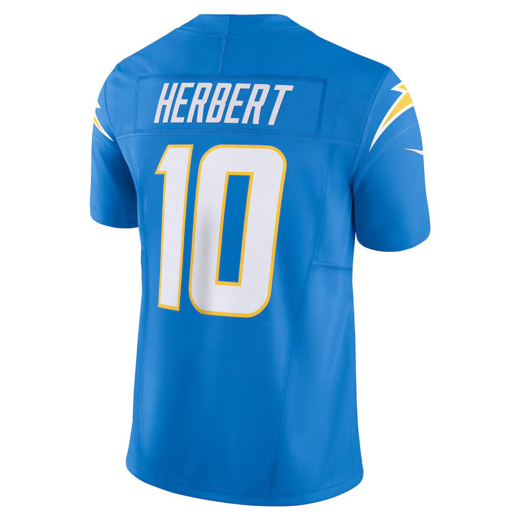 Justin Herbert Los Angeles Chargers NFL Nike Men's Powder Blue Vapor F.U.S.E. Limited Jersey
