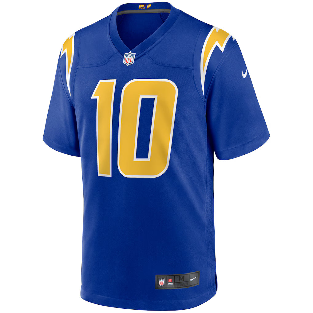 Justin Herbert Los Angeles Chargers NFL Nike Men's Royal Blue Alternate Game Jersey