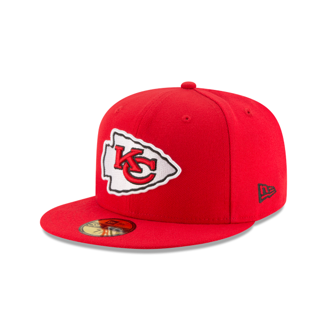 Casquette ajustée de base rouge 59Fifty Team NFL New Era des Chiefs de Kansas City pour hommes