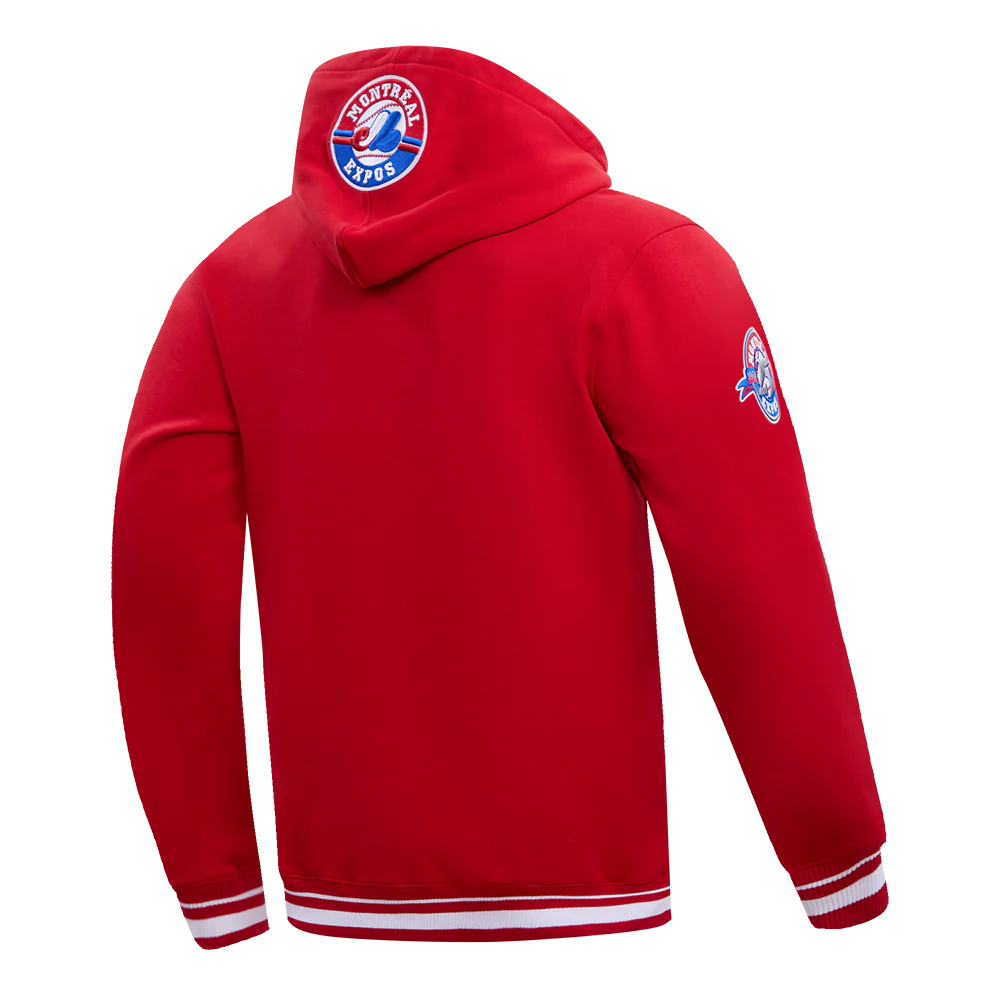 Sweat à capuche rétro classique rouge Cooperstown pour homme, modèle Pro Standard des Expos de Montréal (MLB).