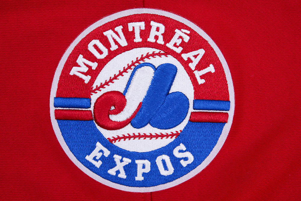Sweat à capuche rétro classique rouge Cooperstown pour homme, modèle Pro Standard des Expos de Montréal (MLB).
