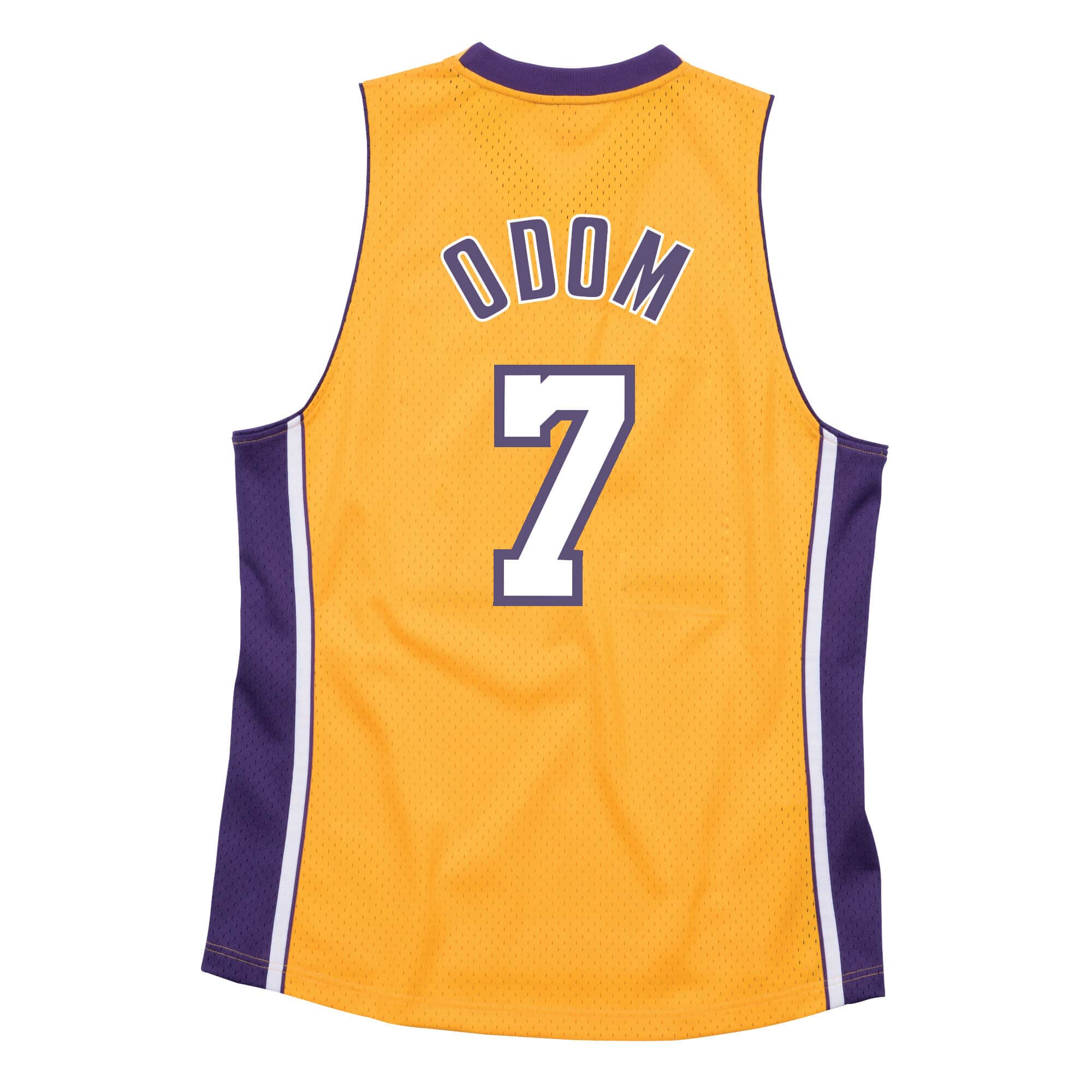 Lamar Odom Los Angeles Lakers NBA Mitchell & Ness Hommes Or Hardwood Classics 2009-10 Hardwood Classics Swingman Maillot