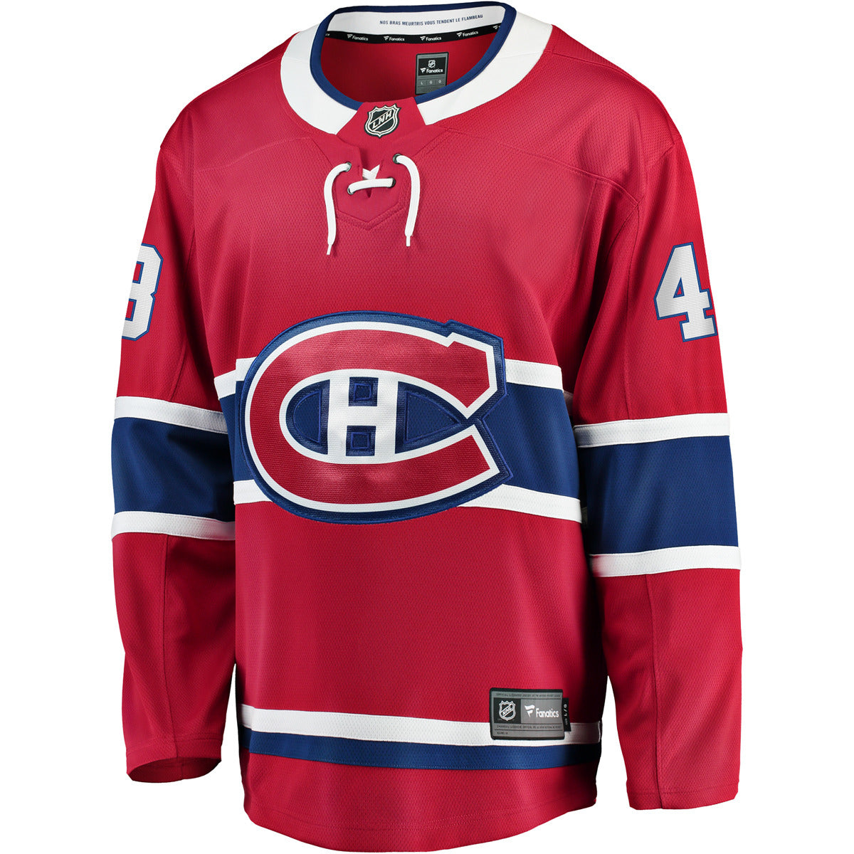 Lane Hutson Montreal Canadiens NHL Fanatics Branded Men's Red Breakaway Jersey