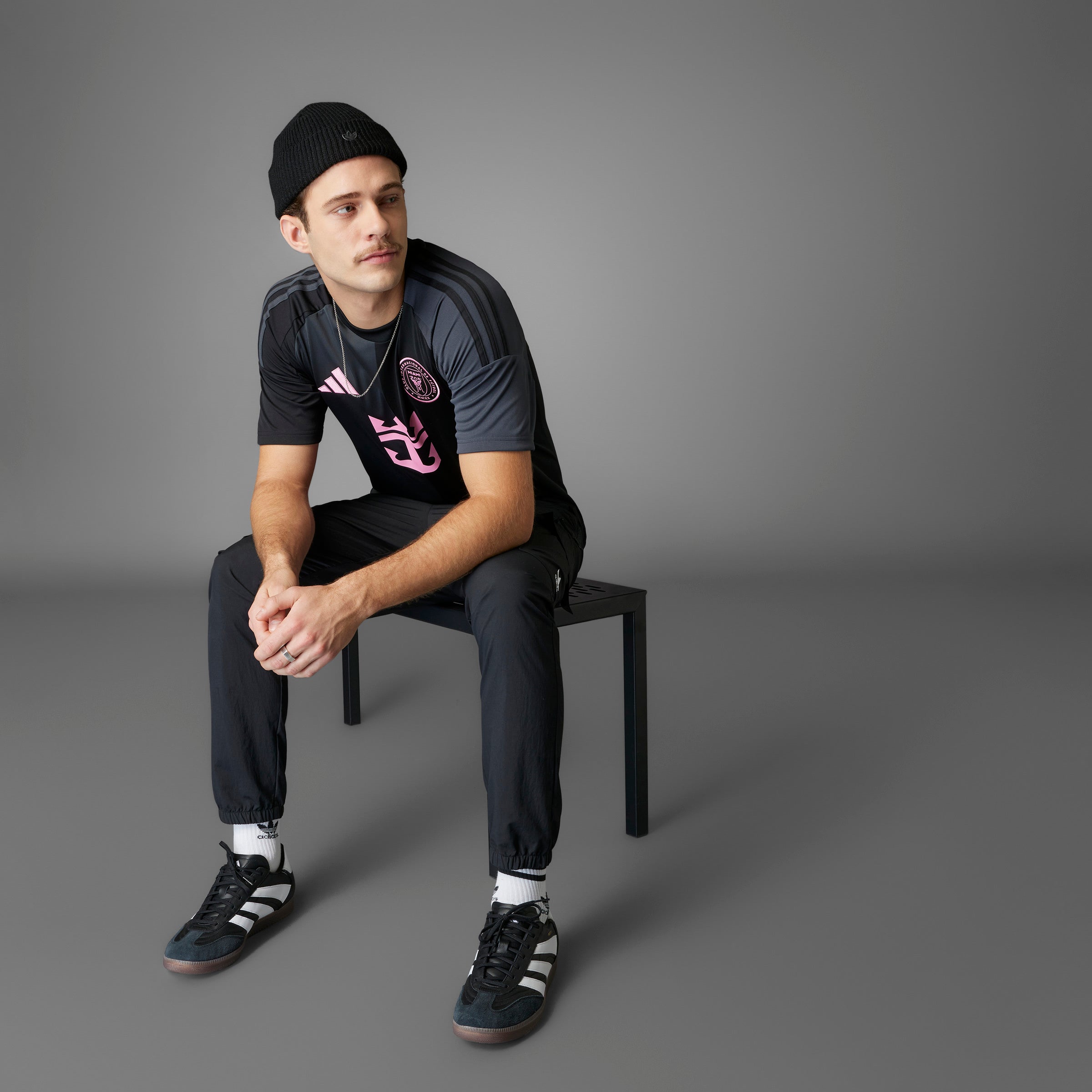 Maillot extérieur réplique noir 2025 de Lionel Messi Inter Miami FC MLS Adidas pour homme