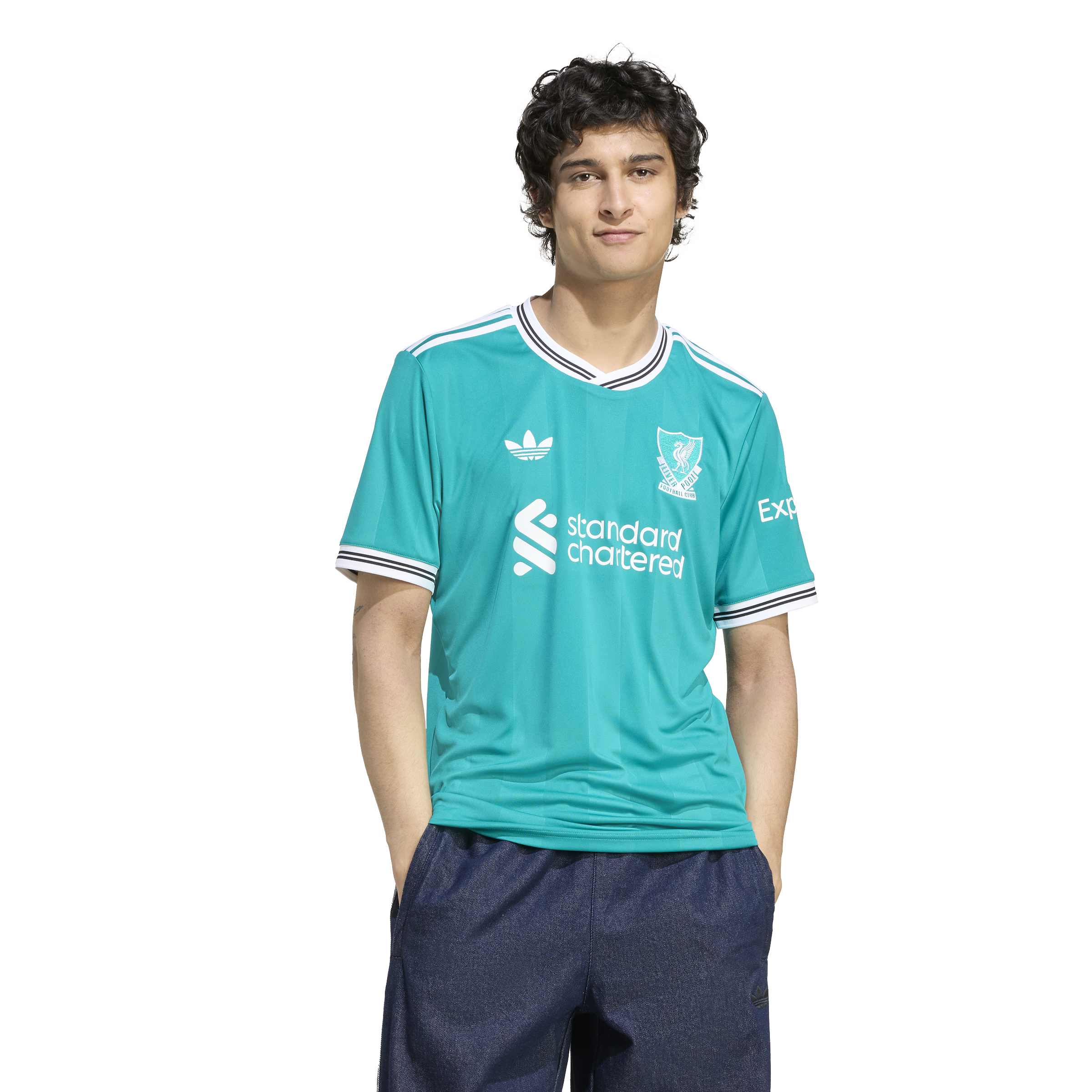 Liverpool FC EPL Adidas Men's Sea Green 2025/26 Replica Third Jersey