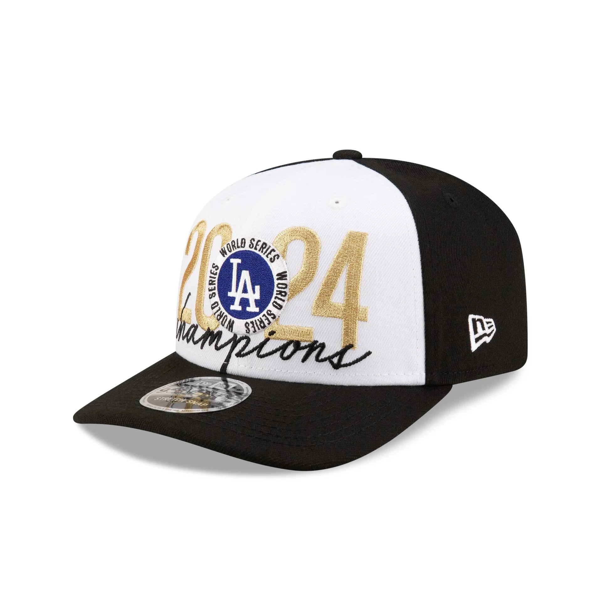 Los Angeles Dodgers MLB New Era Men's White/Black 9Seventy World Series Champions Locker Room Snapback
