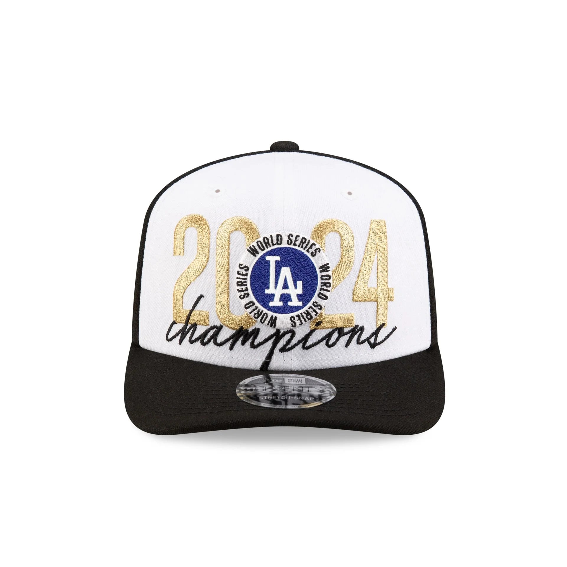 Los Angeles Dodgers MLB New Era Men's White/Black 9Seventy World Series Champions Locker Room Snapback