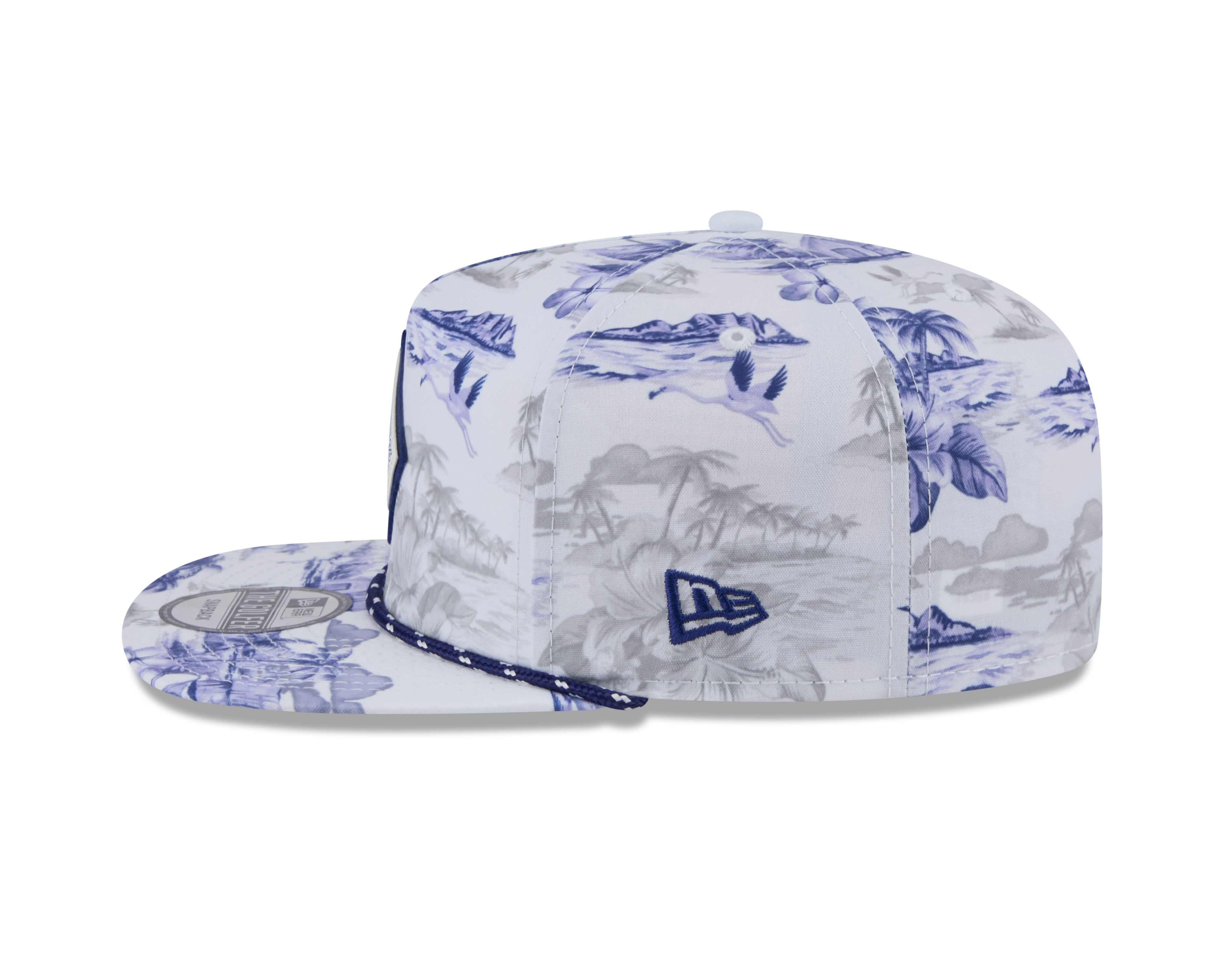 Los Angeles Dodgers MLB New Era Men's White Cord Golfer Printed Snapback