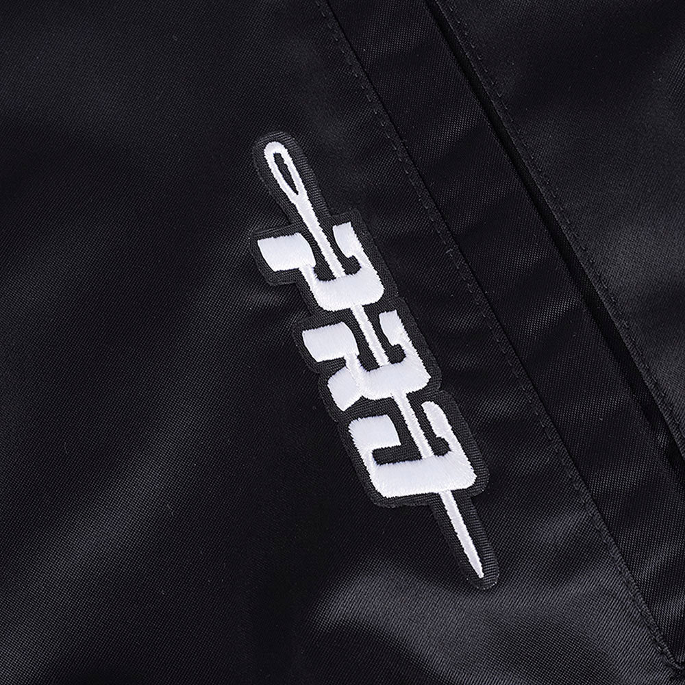 Veste en satin côtelé noir à coutures apparentes pour homme Los Angeles Dodgers MLB Pro Standard