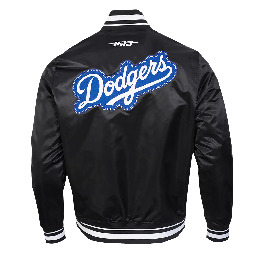 Los Angeles Dodgers MLB Pro Standard Men's Black DIY Pick Stitch Rib Satin Jacket