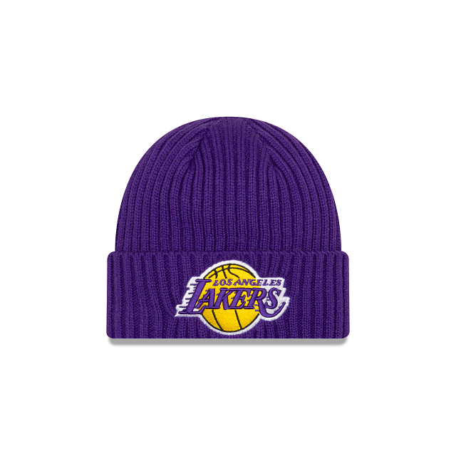 Bonnet en tricot à revers classique noir pour homme NBA New Era des Toronto Raptors