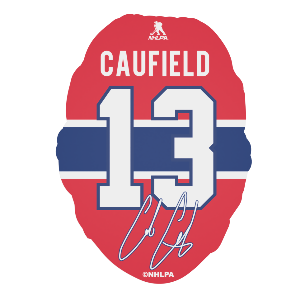 Cole Caufield #13 Montreal Canadiens NHL FanFave FaceChain Gold Necklace