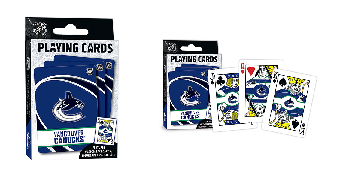 Vancouver Canucks NHL Masterpieces Playing Cards