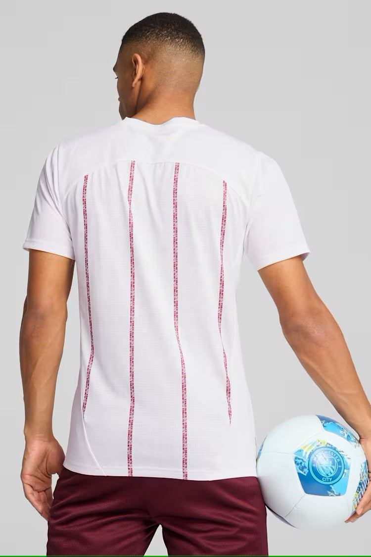 Maillot d'avant-match Puma Manchester City EPL 2024/25 blanc pour homme