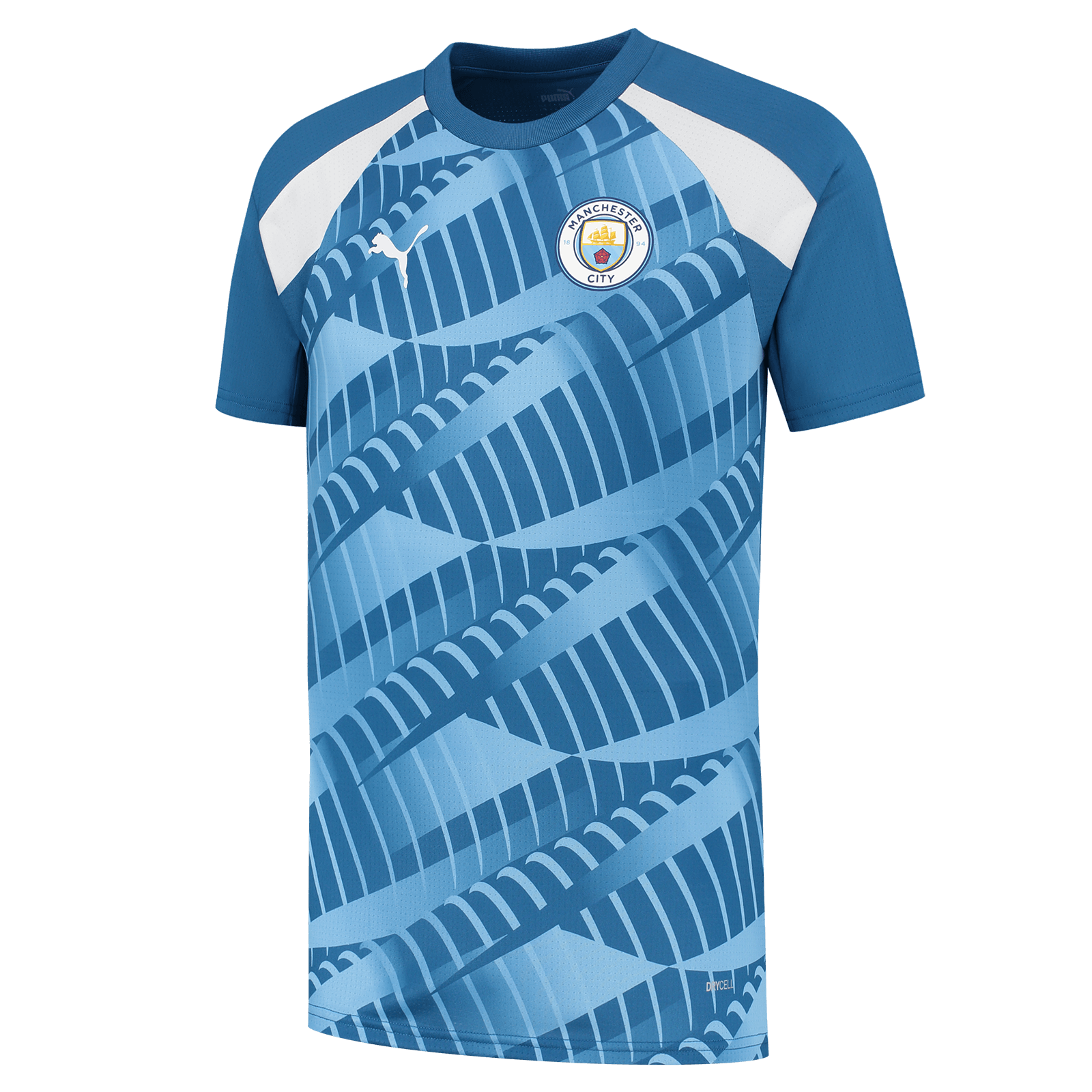 Manchester City EPL Puma Men's Blue Pre-Match Jersey