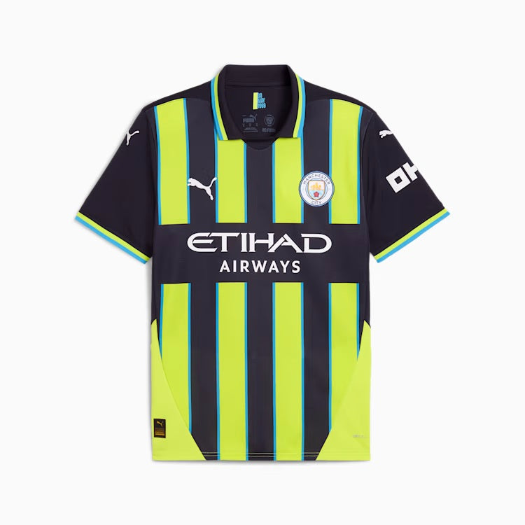 Manchester City EPL Puma Men's Yellow/Navy 2024/25 Replica Jersey