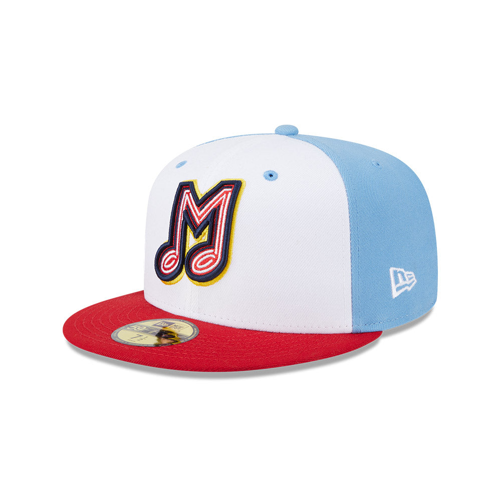Casquette ajustée New Era 59Fifty Alternate Authentic Collection pour homme, blanc/rouge, Memphis Redbirds MiLB