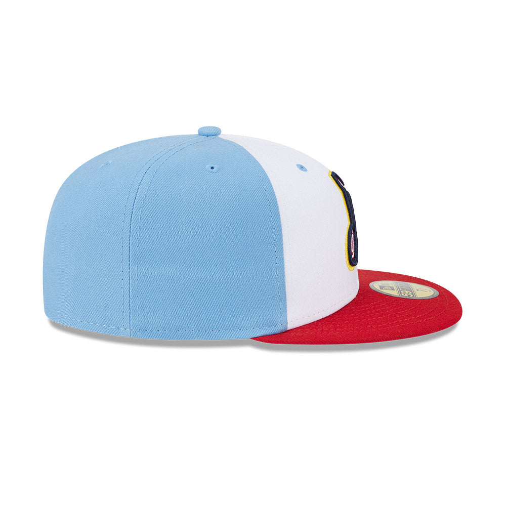 Casquette ajustée New Era 59Fifty Alternate Authentic Collection pour homme, blanc/rouge, Memphis Redbirds MiLB