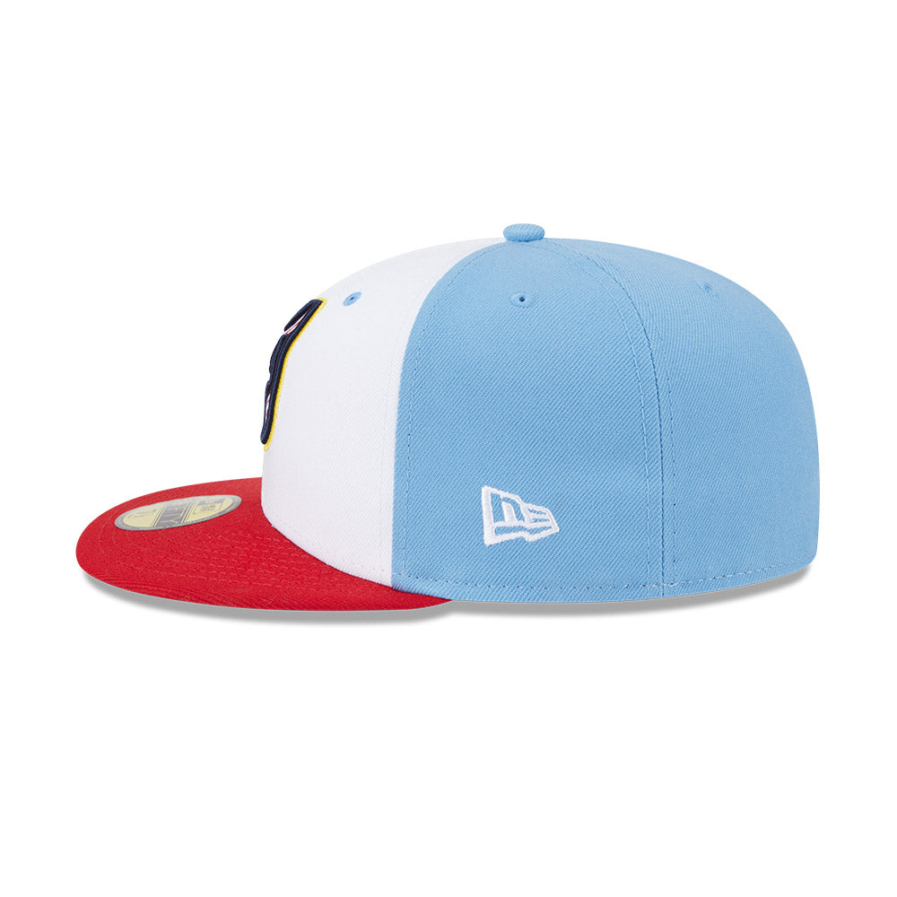 Casquette ajustée New Era 59Fifty Alternate Authentic Collection pour homme, blanc/rouge, Memphis Redbirds MiLB