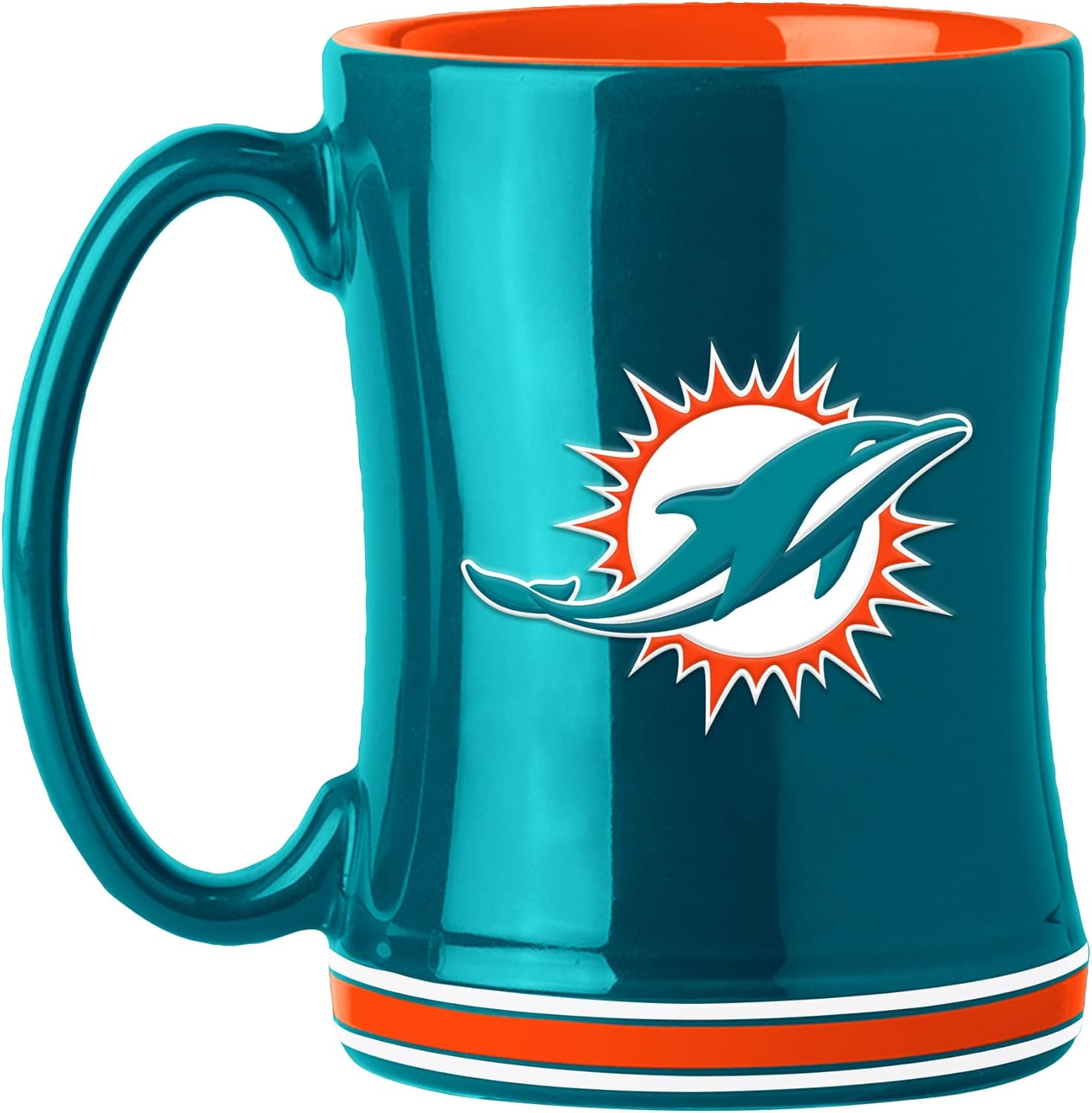 Miami Dolphins NFL TSV 14oz Teal Sculpted Mug