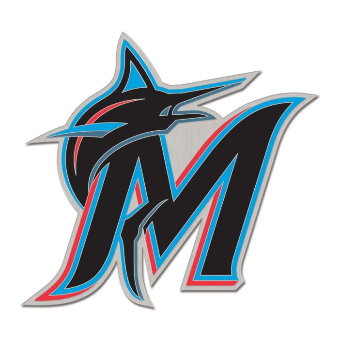 Épingle en émail rétro de collection WinCraft MLB des Marlins de Miami