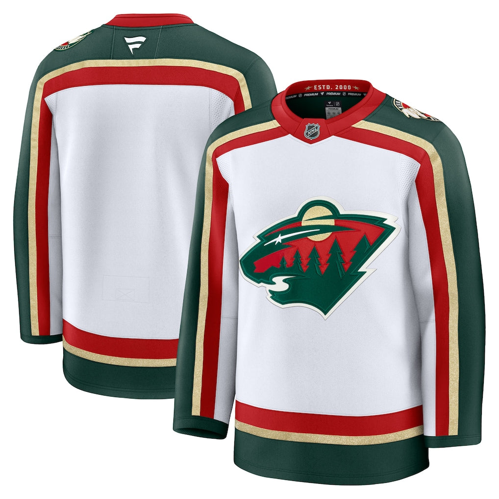 Minnesota Wild NHL Fanatics Branded Men's White 25th Anniversary Premium Jersey