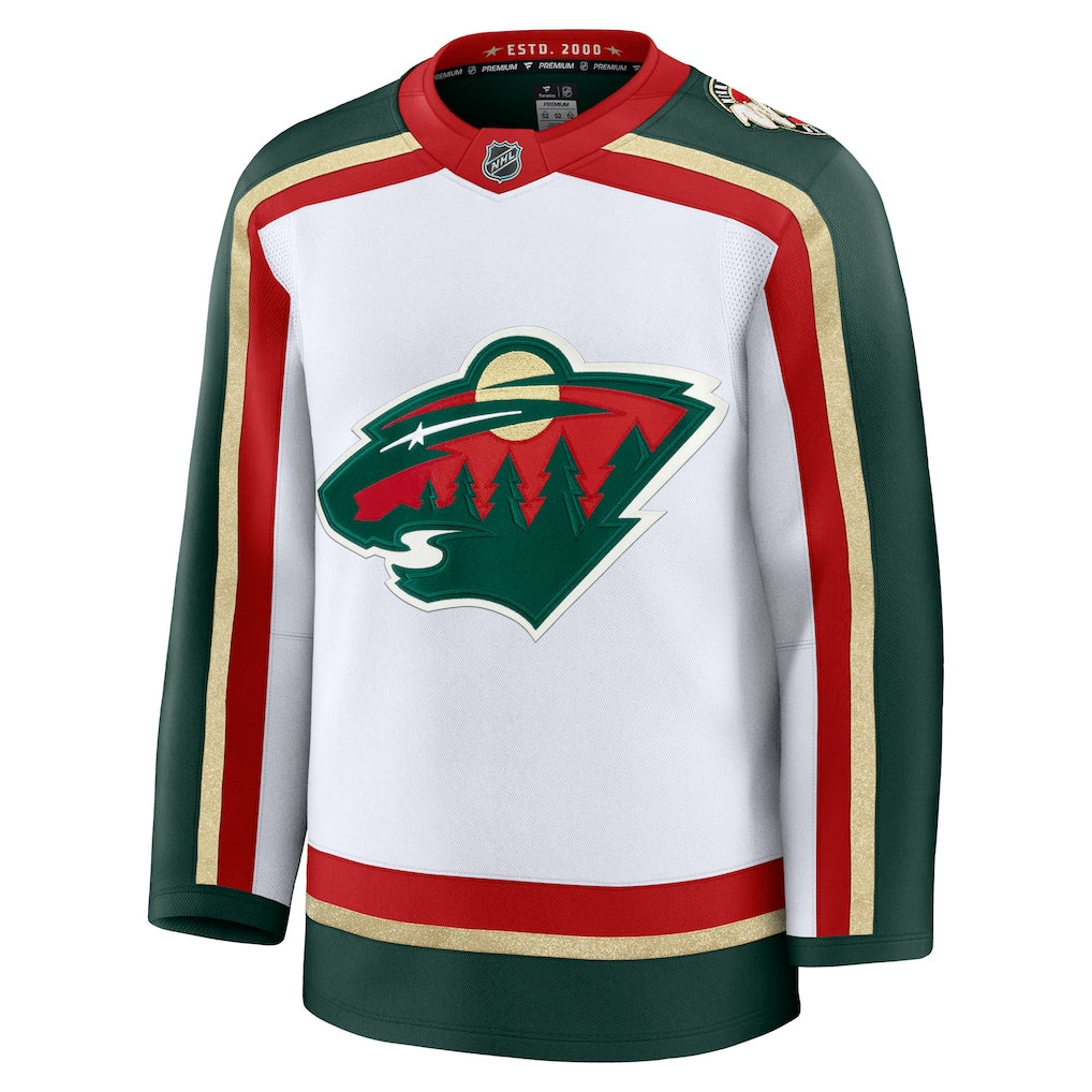 Minnesota Wild NHL Fanatics Branded Men's White 25th Anniversary Premium Jersey