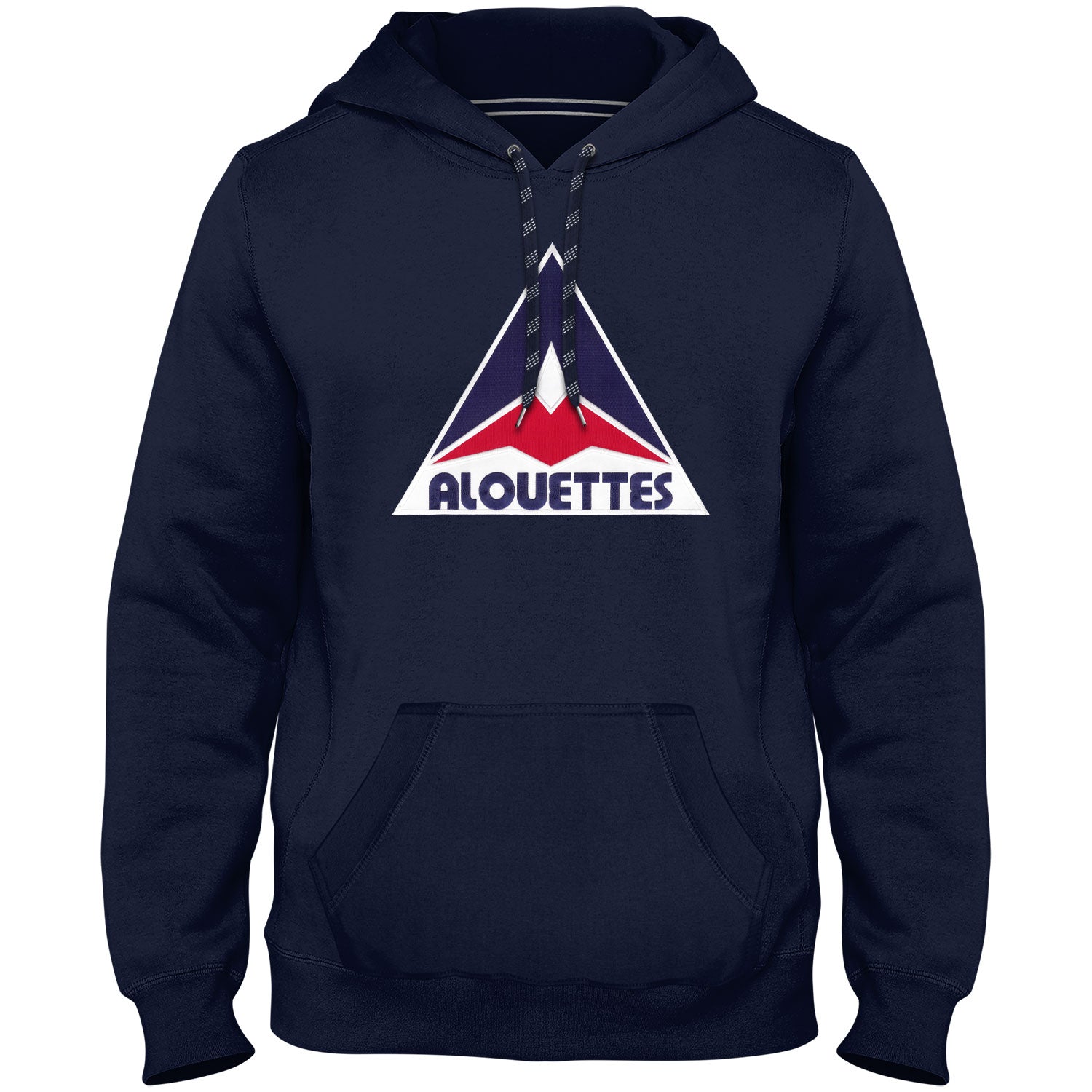 Montreal Alouettes CFL Bulletin Men's Navy Express Twill Retro Logo Hoodie