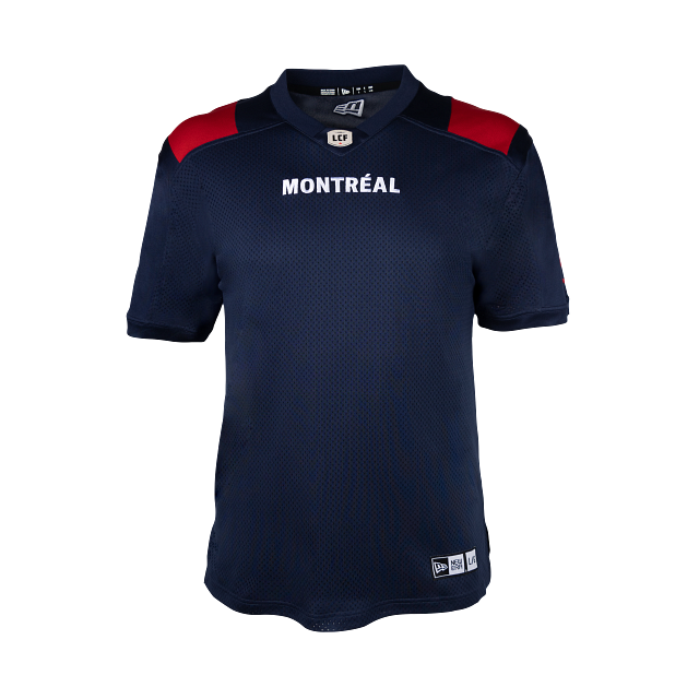 Montreal Alouettes CFL New Era Men's Navy Home Replica Jersey