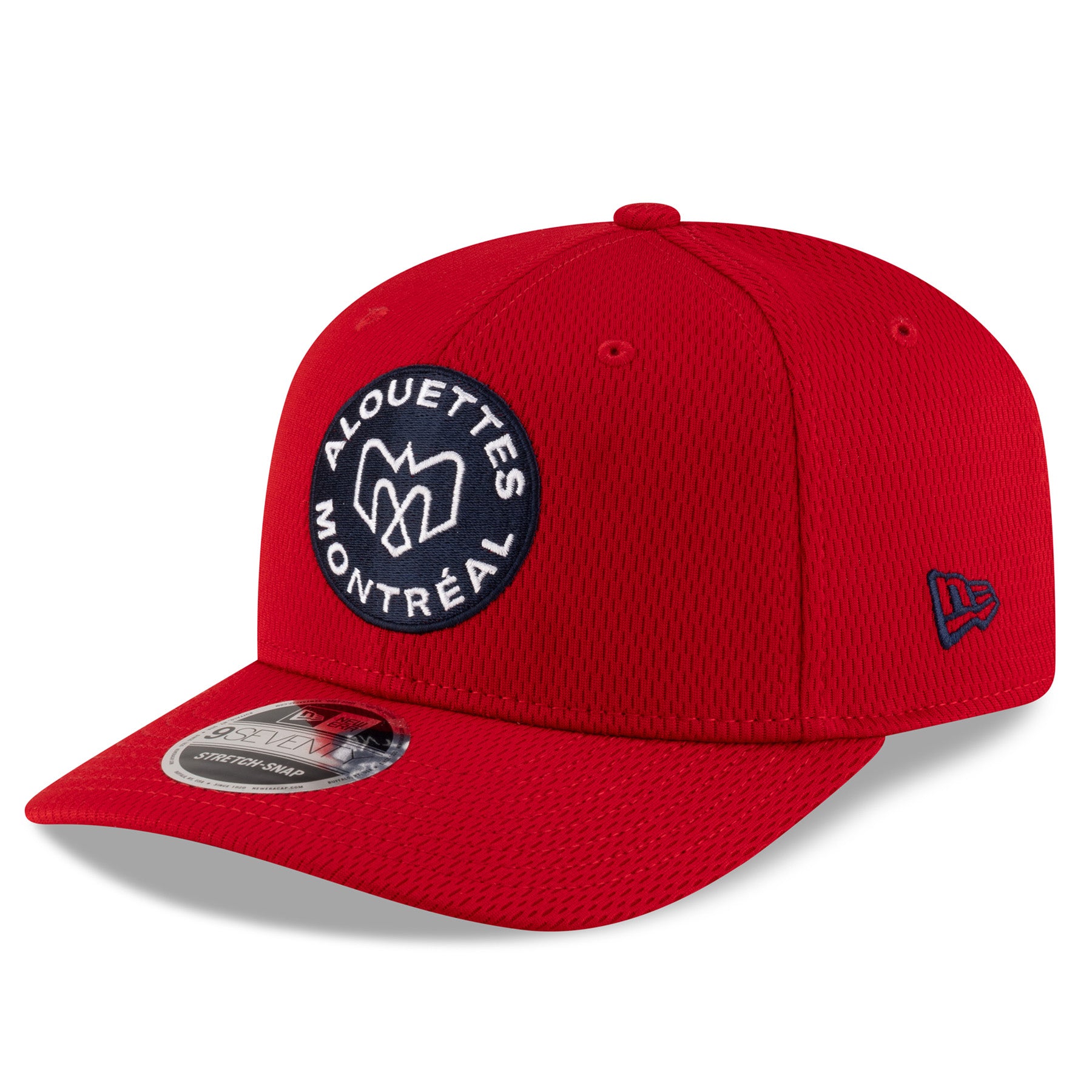 Montreal Alouettes CFL New Era Men's Red 9Seventy 2025 Sideline Stretch Snapback